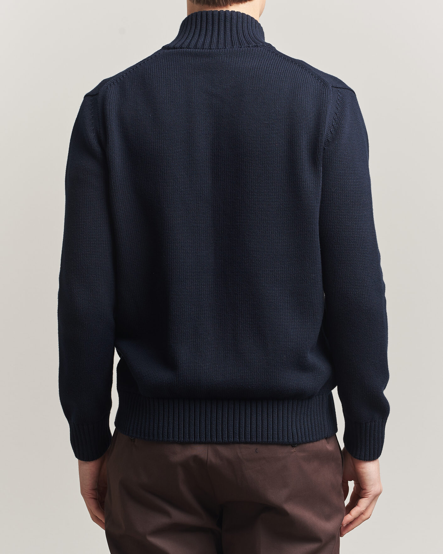 Herre | Trøjer | Zanone | Soft Cotton Chioto Cardigan Navy