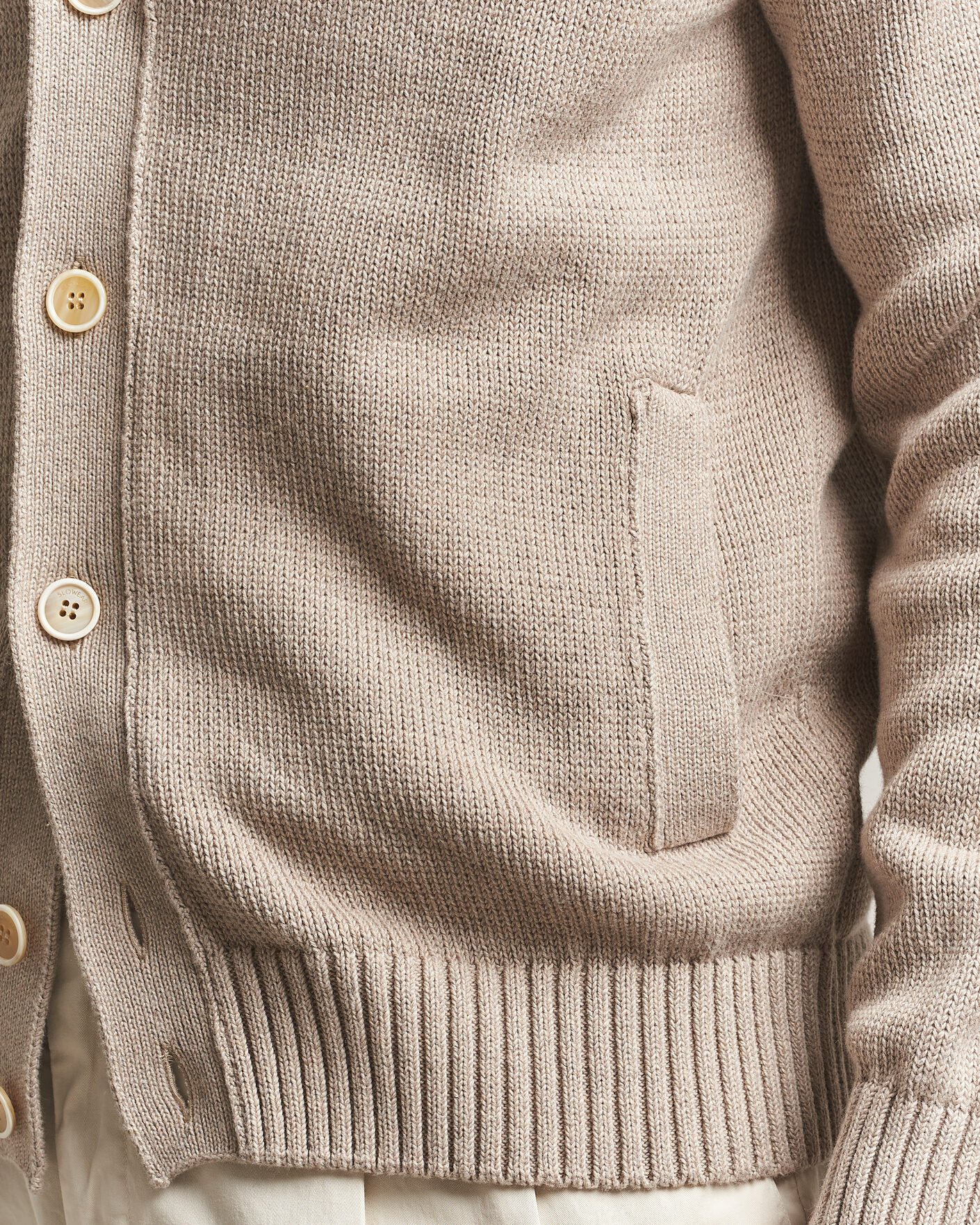 Herre | Trøjer | Zanone | Soft Cotton Chioto Cardigan Taupe