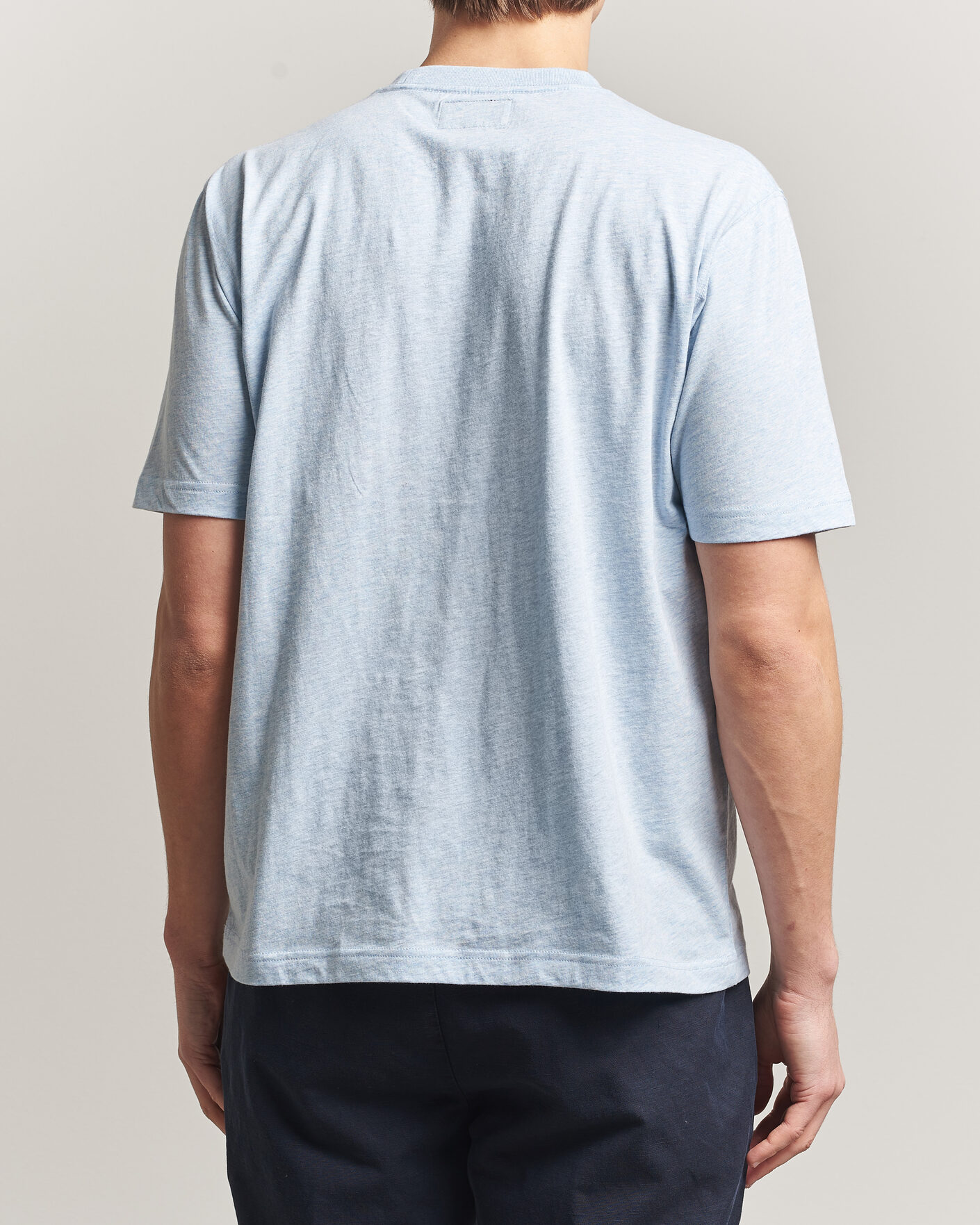 Herre | T-Shirts | BEAMS PLUS | Pocket Tee Sax Blue