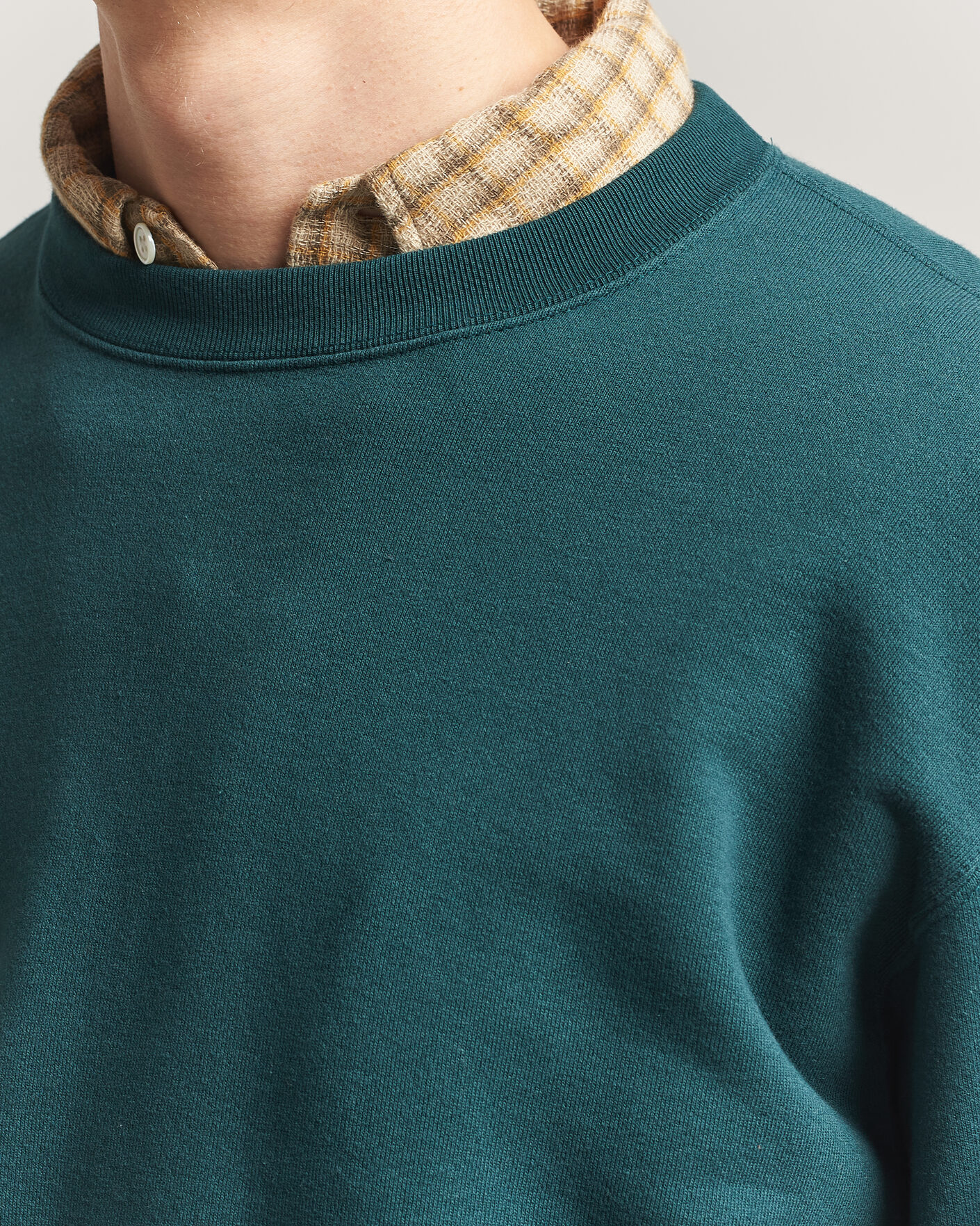 Herre | Trøjer | BEAMS PLUS | Crew Sweat Dark Green
