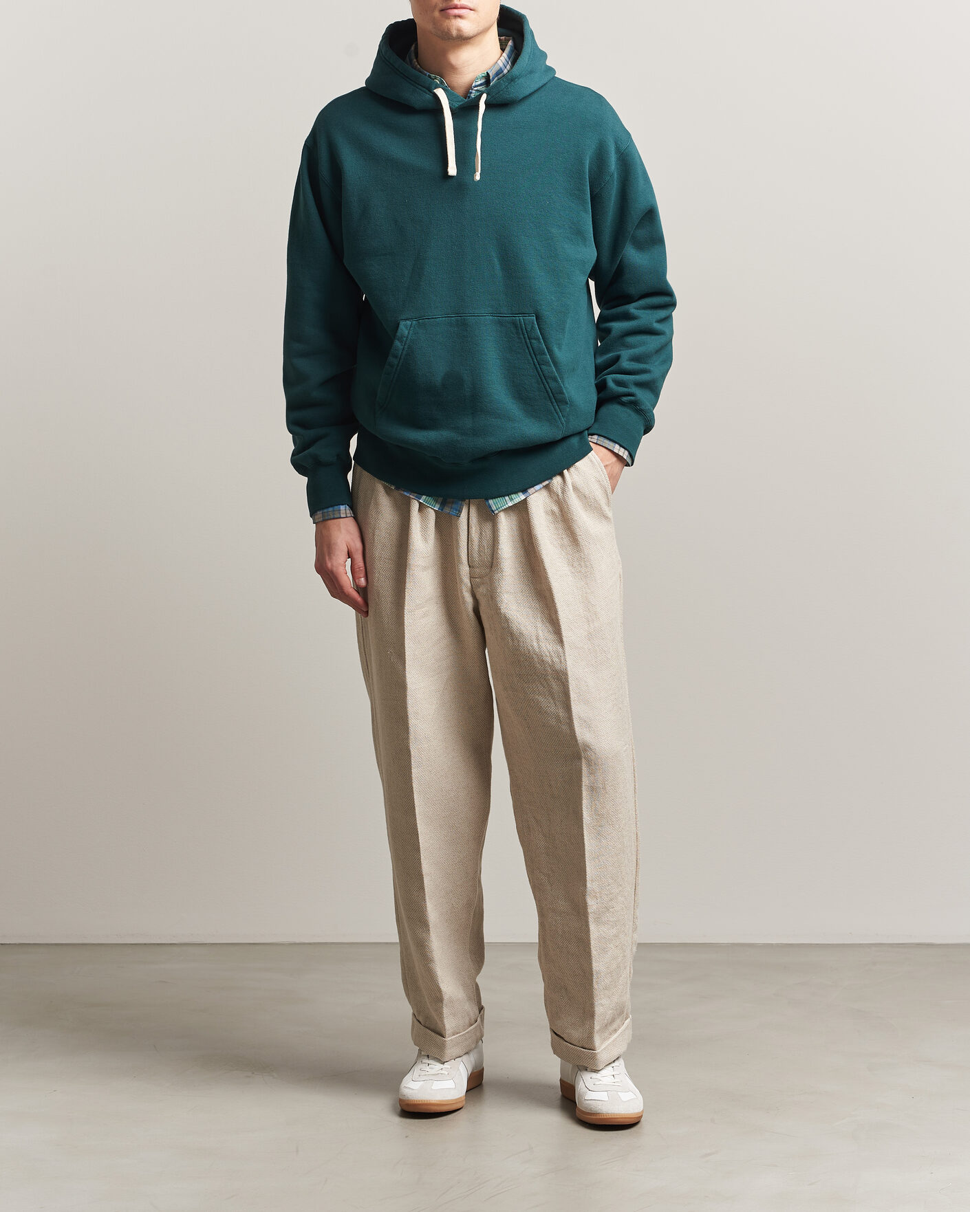 Herre | Trøjer | BEAMS PLUS | Hooded Sweat Pullover Dark Green