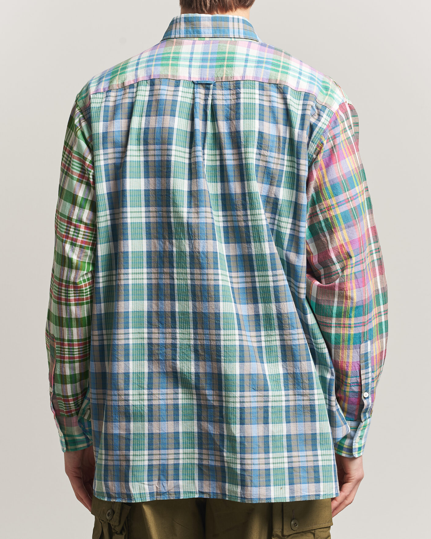 Herre | Skjorter | BEAMS PLUS | Patchwork Madras Shirt Multicolour