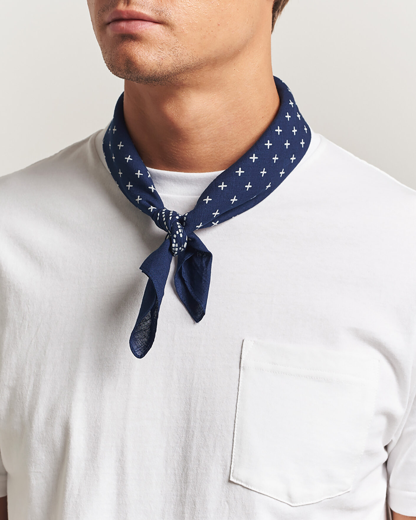Herre | Lommeklude | BEAMS PLUS | 2-Pack Bandana Indigo Blue