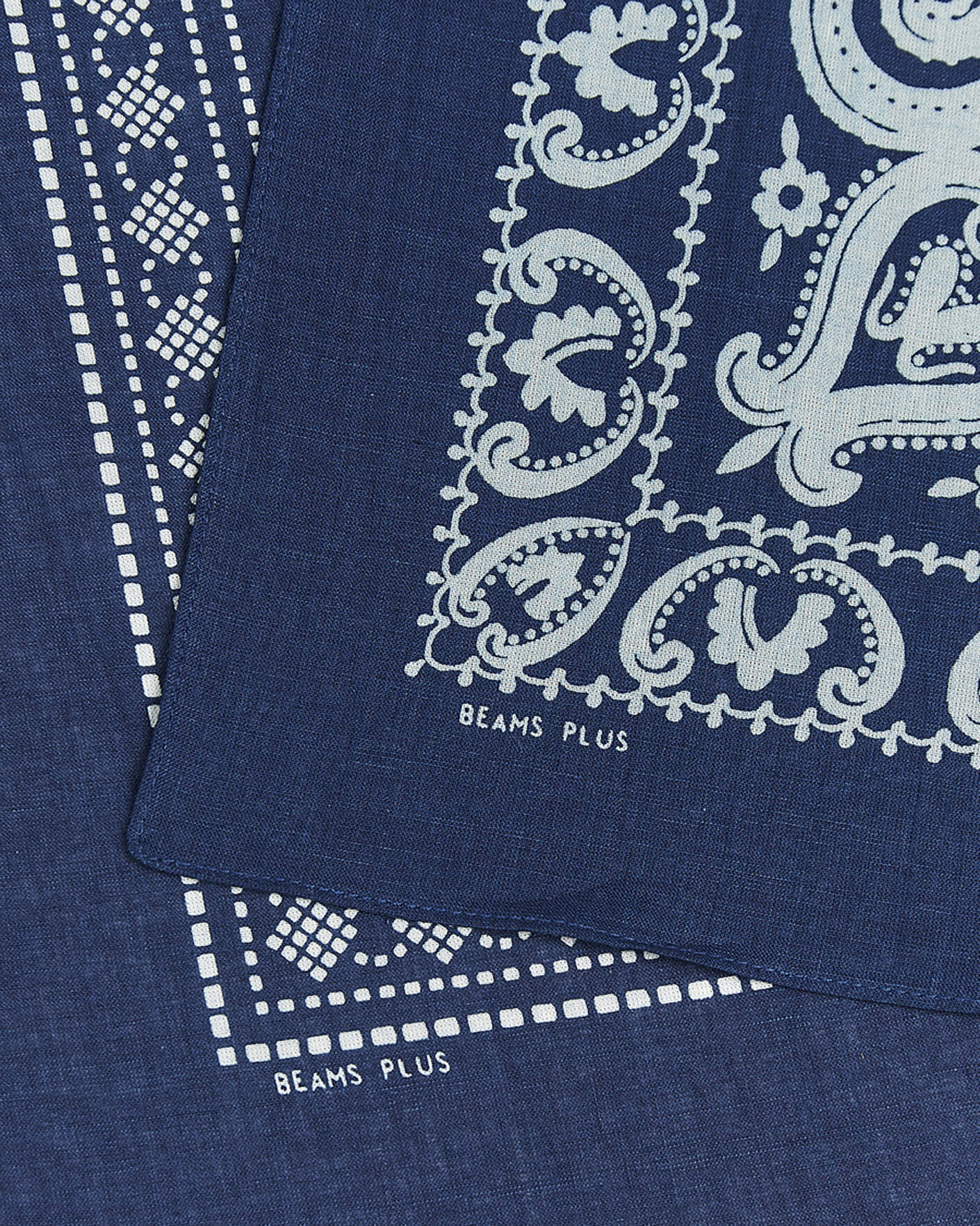 Herre | Lommeklude | BEAMS PLUS | 2-Pack Bandana Indigo Blue