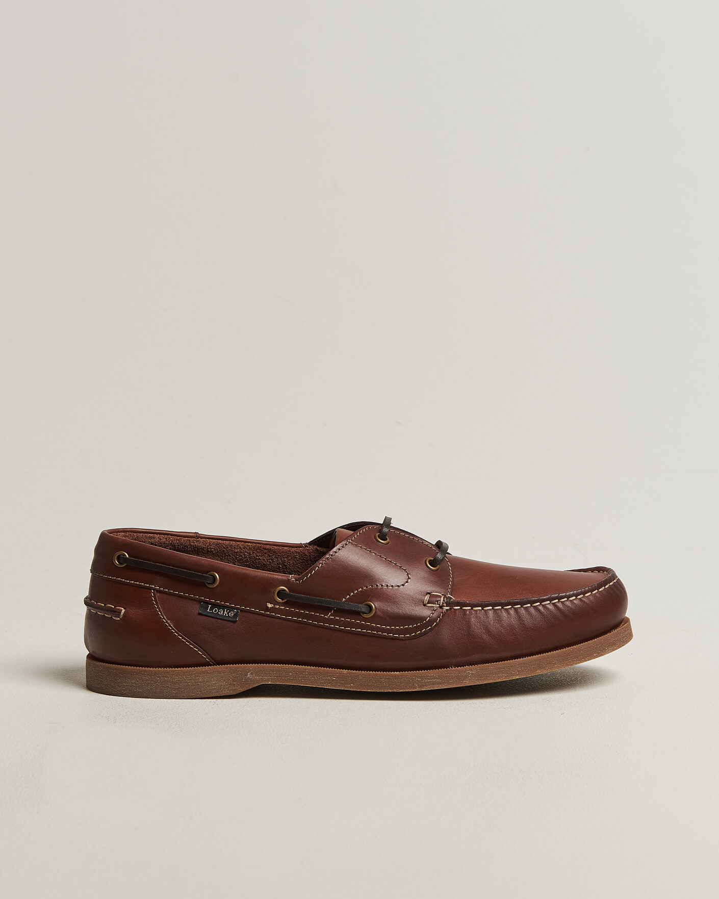 Herre | Sejlersko | Loake 1880 | Padstow Leather Boat Shoe Brown
