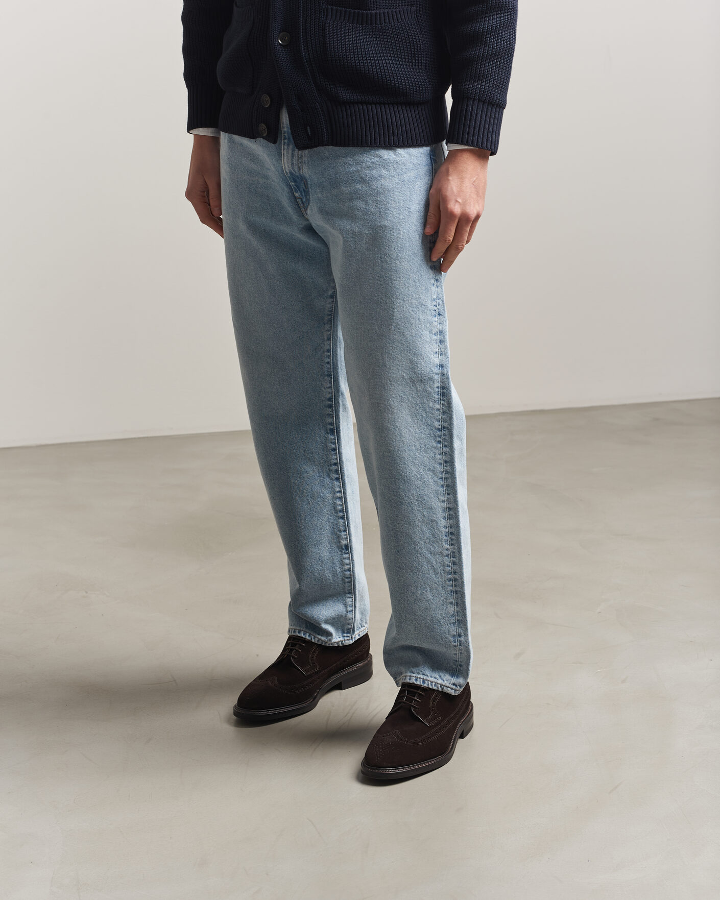 Herre | Derbys | Loake 1880 | Sovereign Longwing Suede Derby Dark Brown