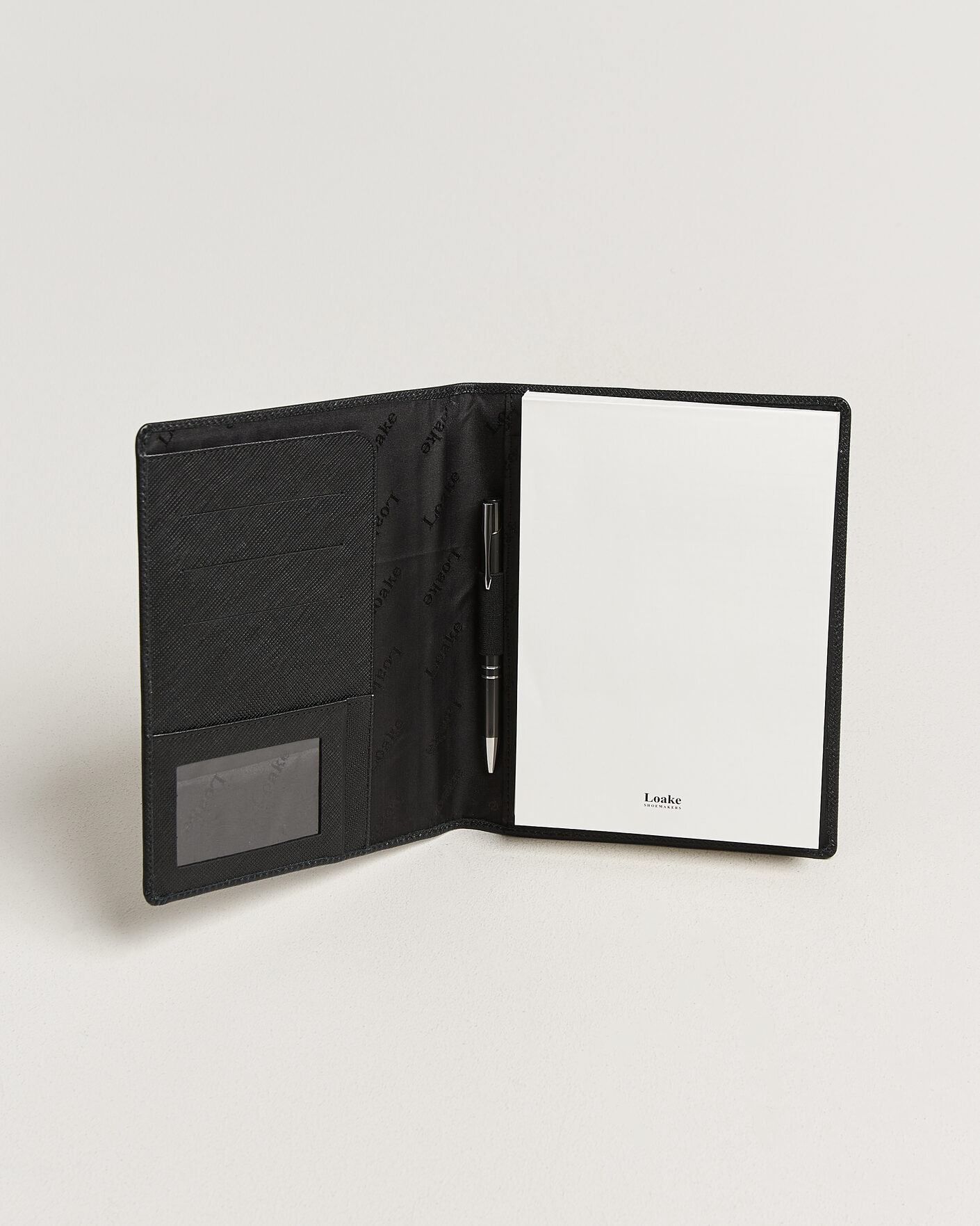 Herre | Notesbøger | Loake Shoemakers | Savoy Grain Leather Notebook Black