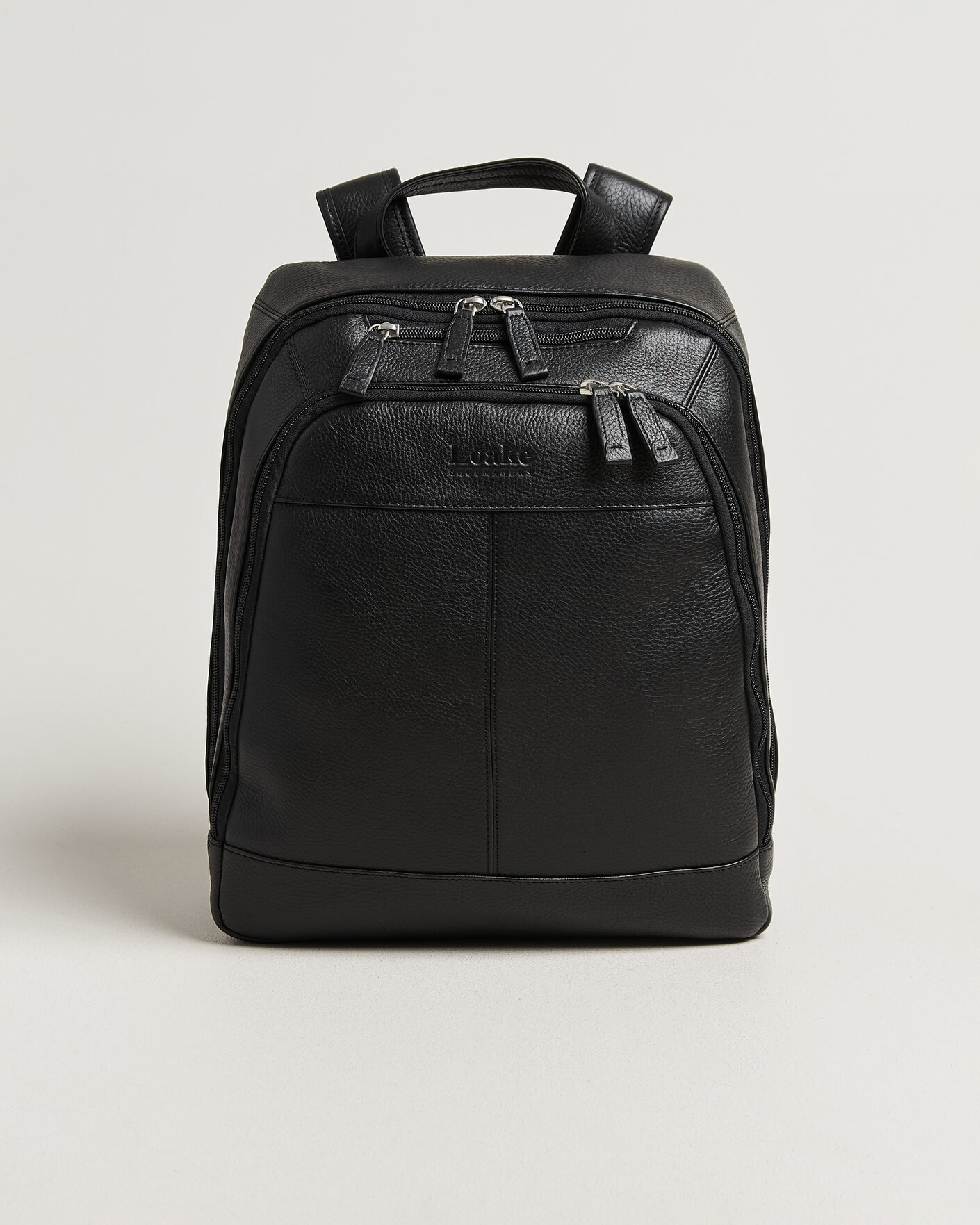 Herre | Tasker | Loake Shoemakers | Waterloo Grained Leather Backpack Black
