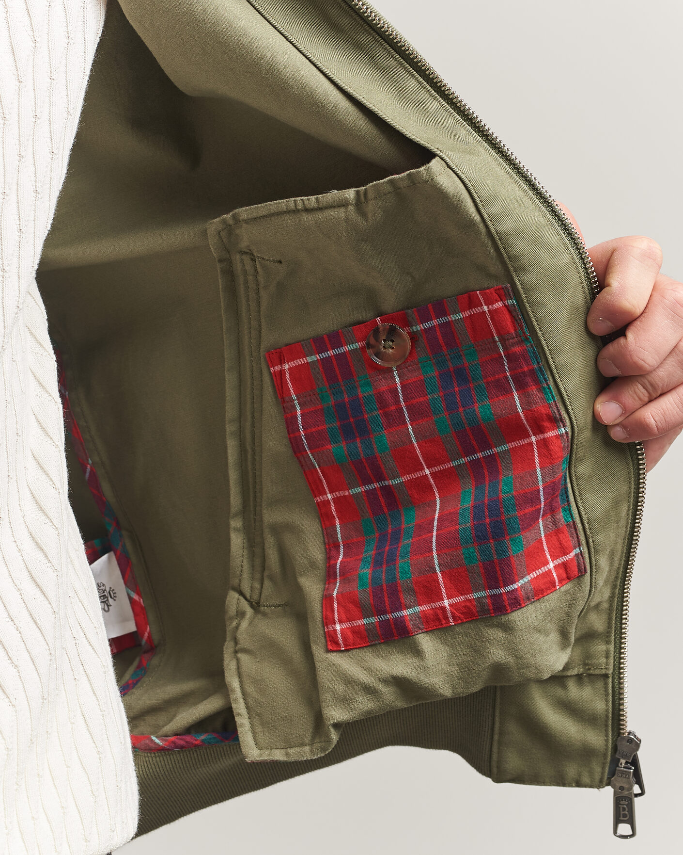 Herre | Jakker | Baracuta | G9 Washed Cotton Twill Jacket Lichen Green