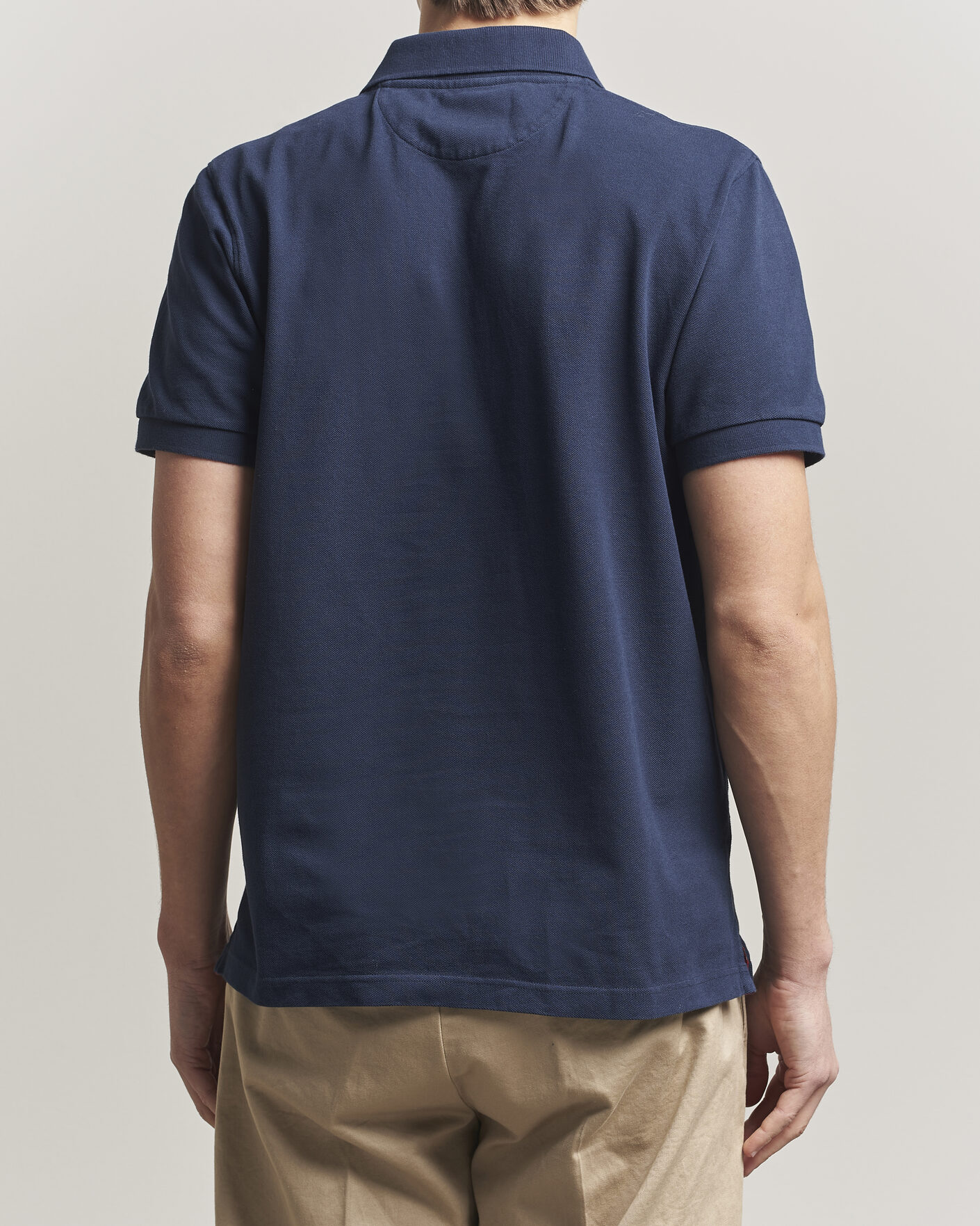 Herre | Polotrøjer | Baracuta | Tartan Placket Piquet Polo Navy