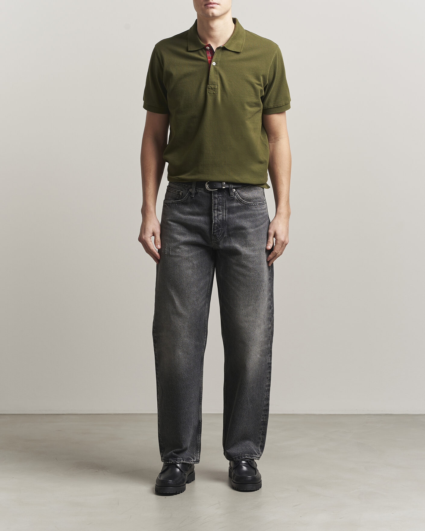 Herre | Polotrøjer | Baracuta | Tartan Placket Piquet Polo Beech