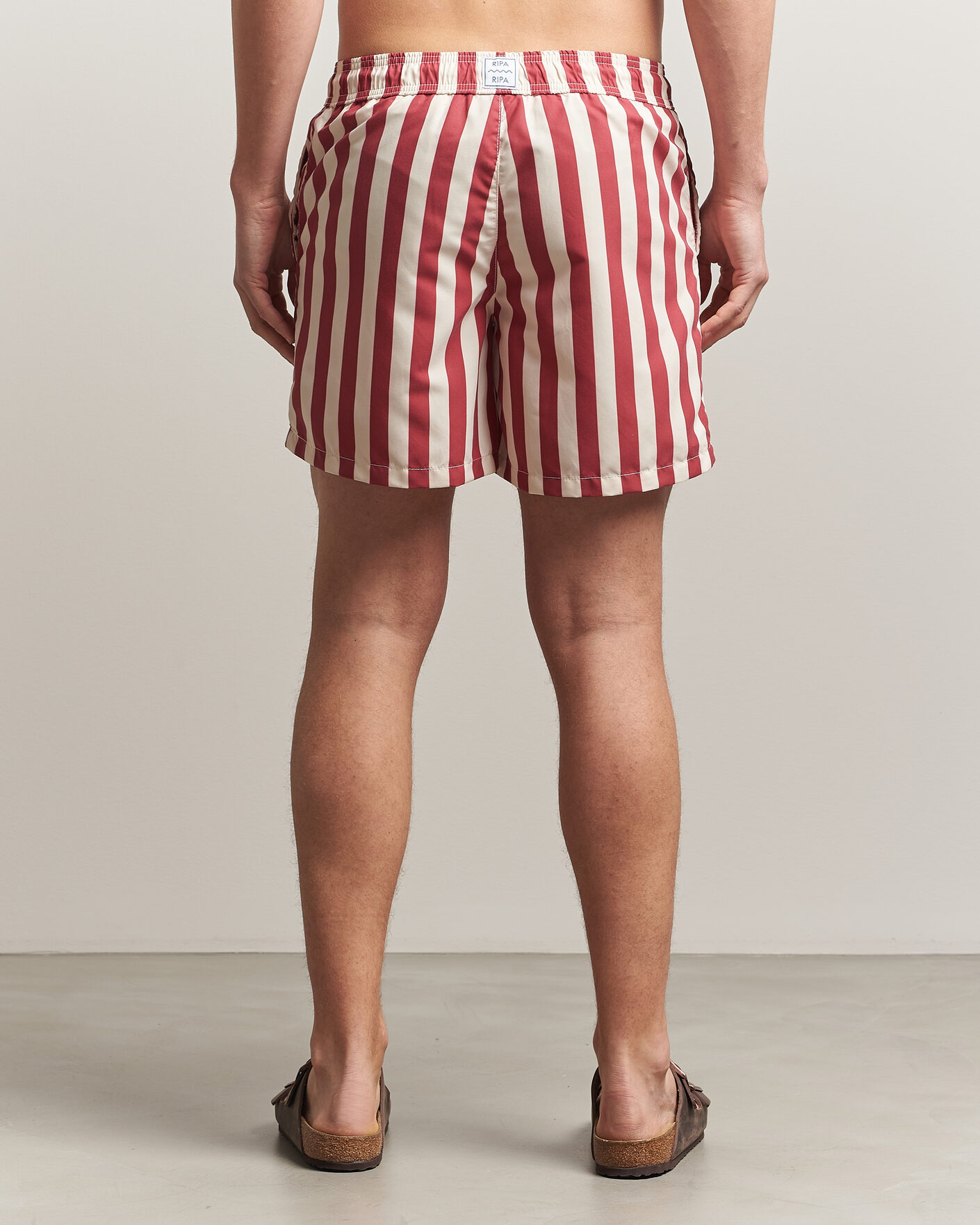 Herre | Badebukser | Ripa Ripa | Paraggi Striped Swimshorts Red
