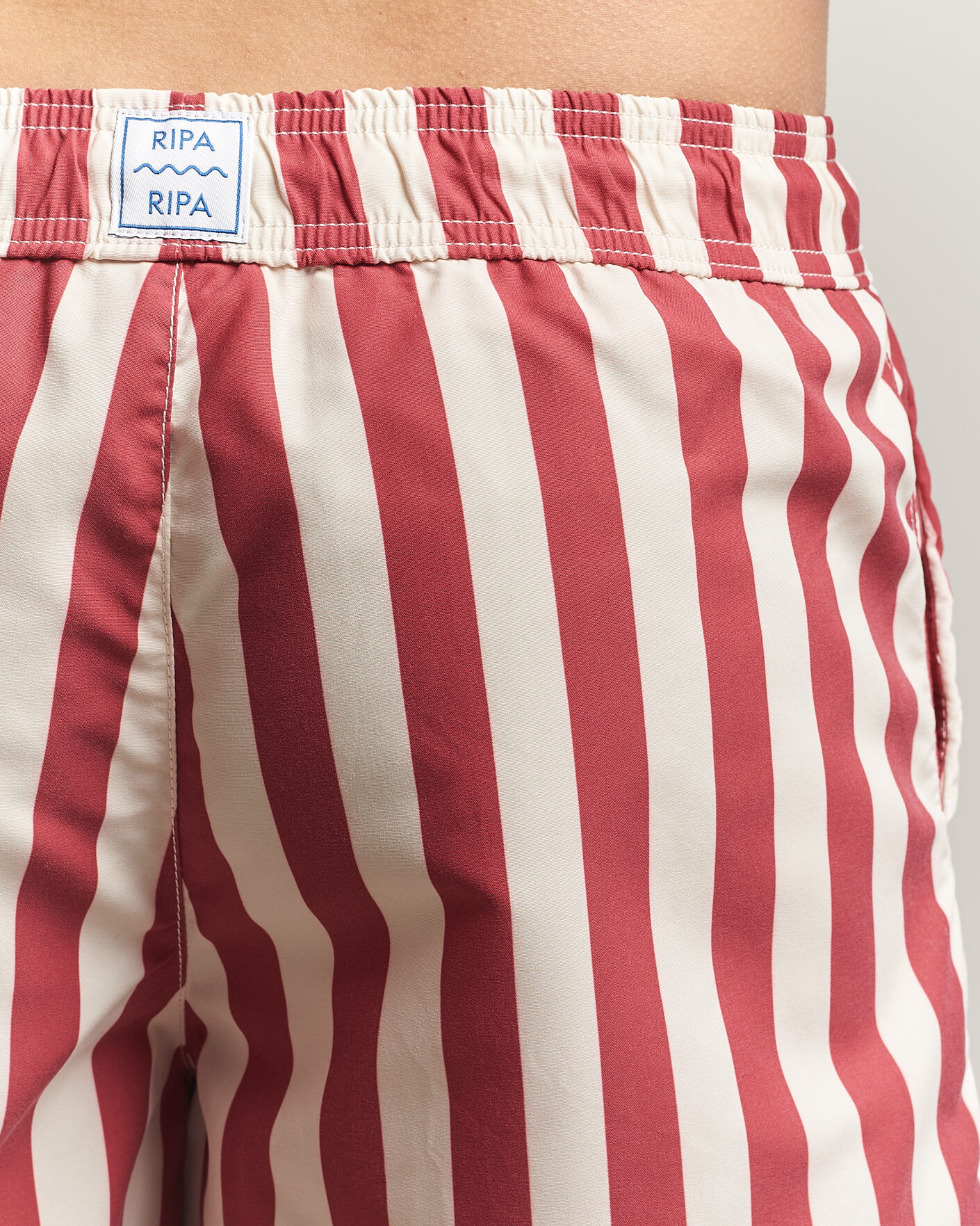 Herre | Badebukser | Ripa Ripa | Paraggi Striped Swimshorts Red