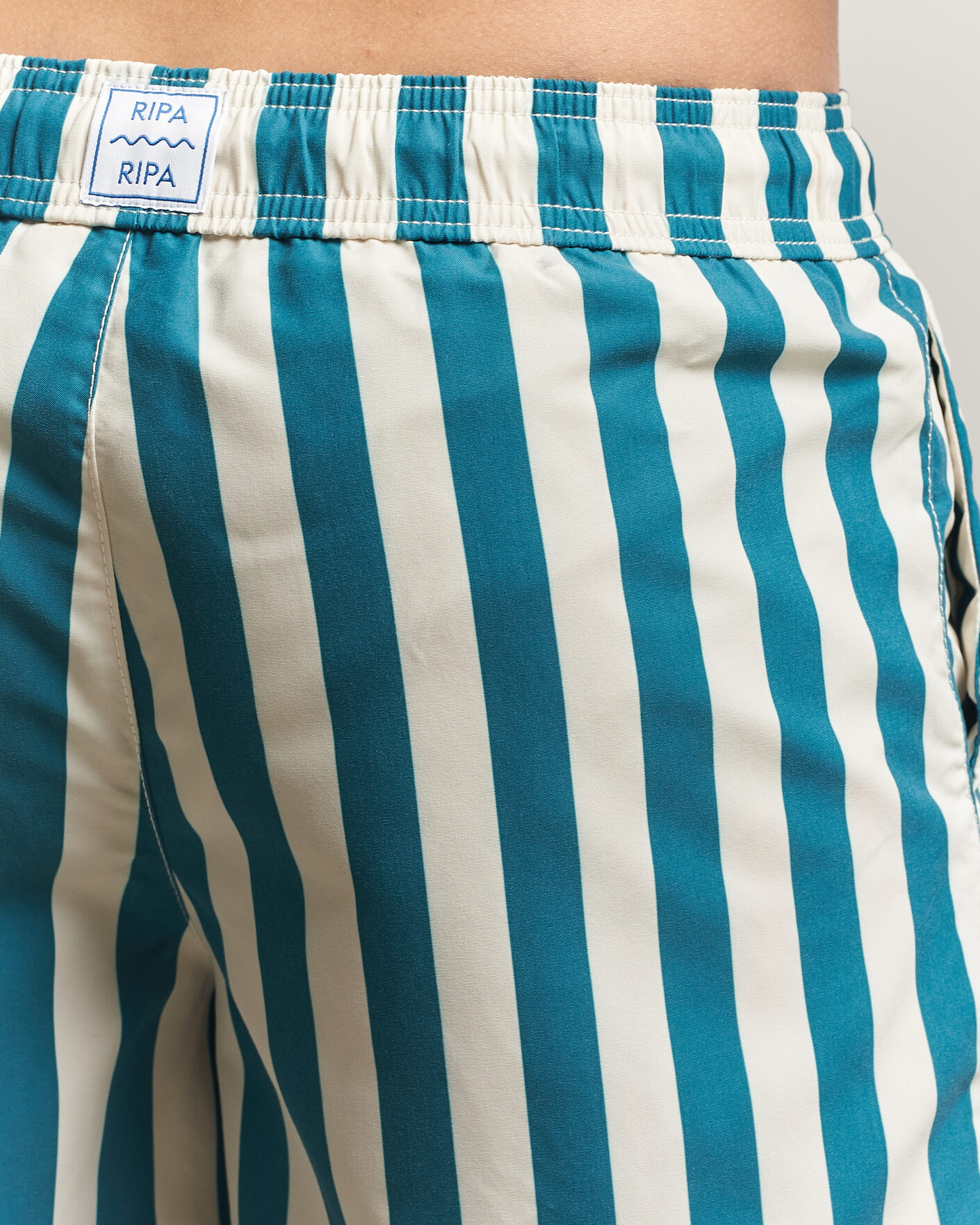 Herre | Badebukser | Ripa Ripa | Paraggi Striped Swimshorts Green