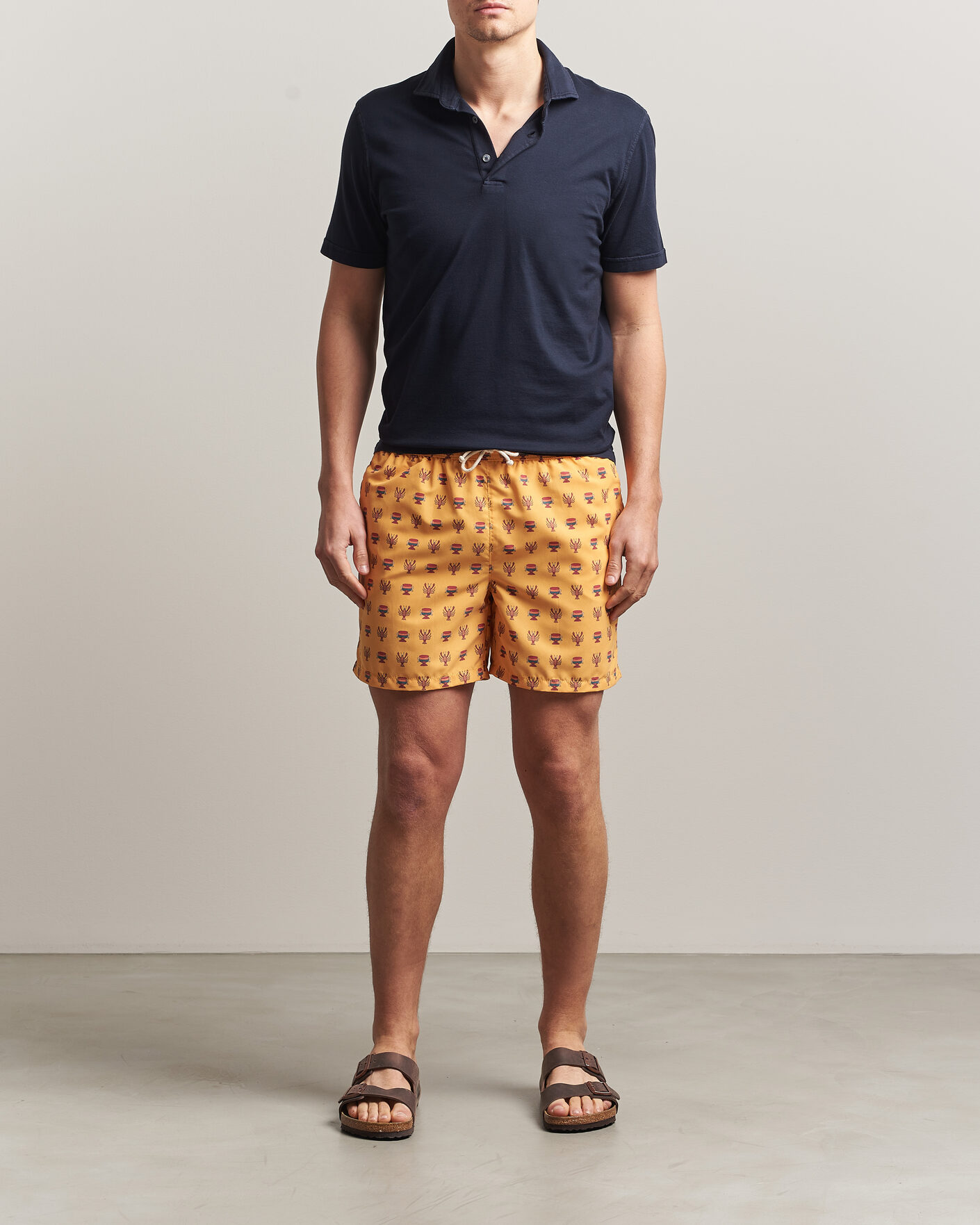 Herre | Badebukser | Ripa Ripa | Printed Swimshorts Yellow