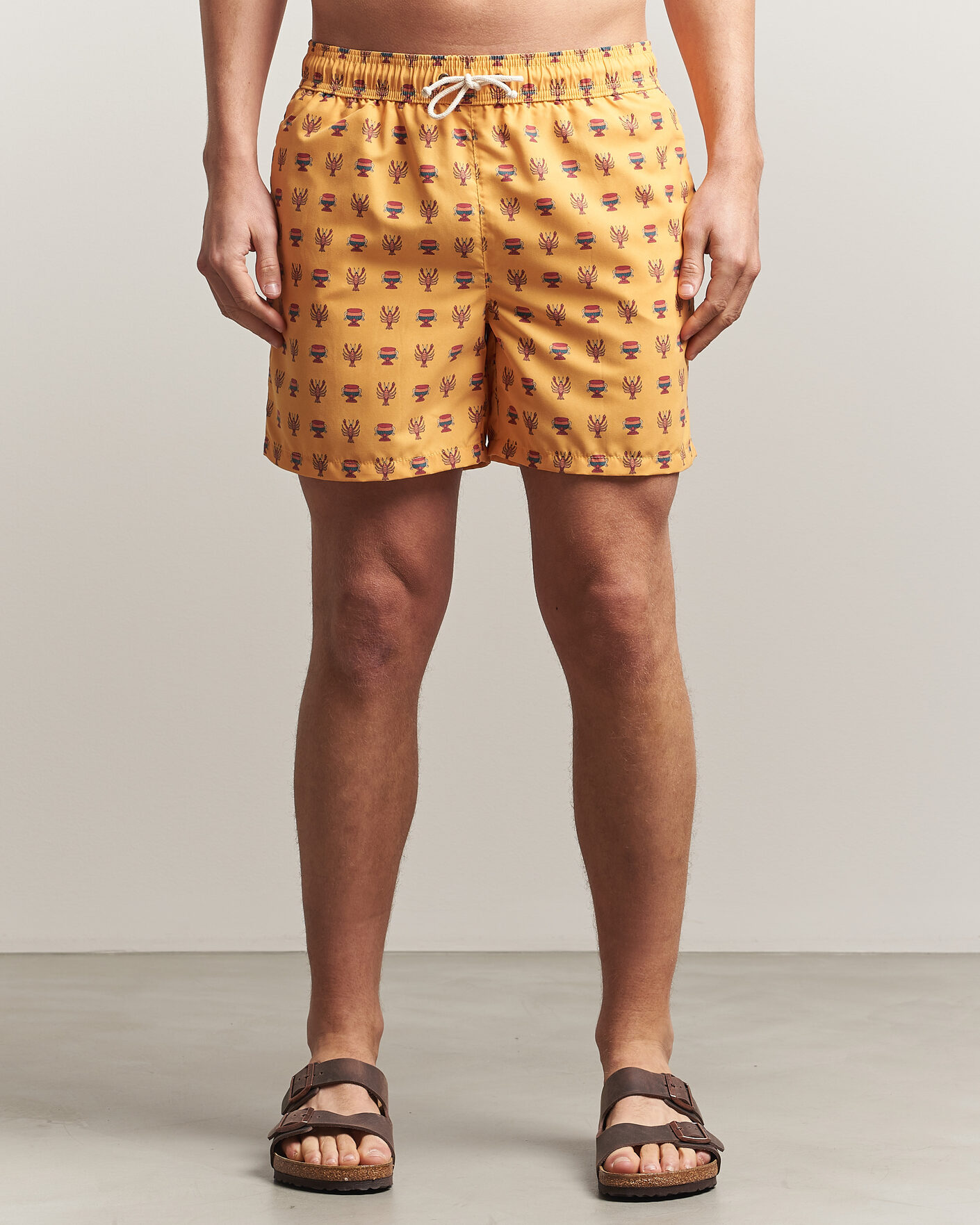 Herre | Badebukser | Ripa Ripa | Printed Swimshorts Yellow