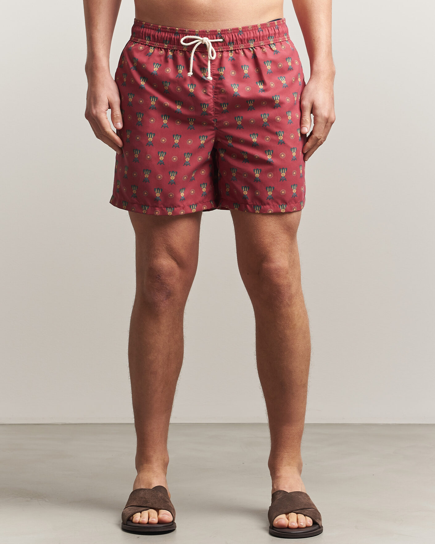 Herre | Badebukser | Ripa Ripa | Printed Swimshorts Red