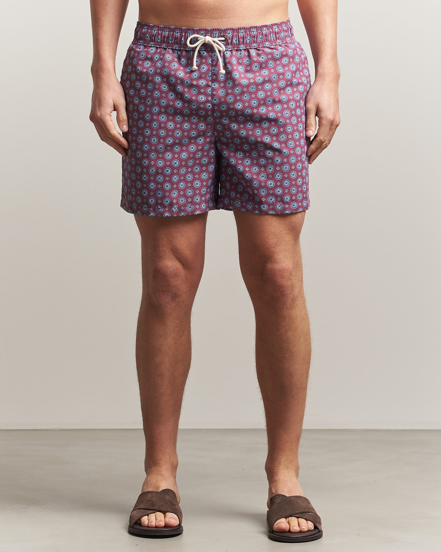 Herre | Badebukser | Ripa Ripa | Printed Swimshorts Bordeaux
