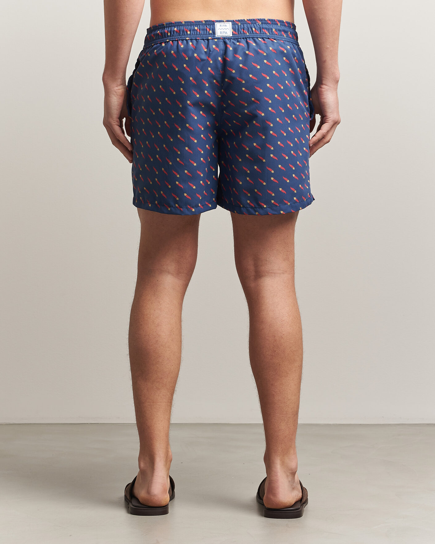 Herre | Badebukser | Ripa Ripa | Printed Swimshorts Blue