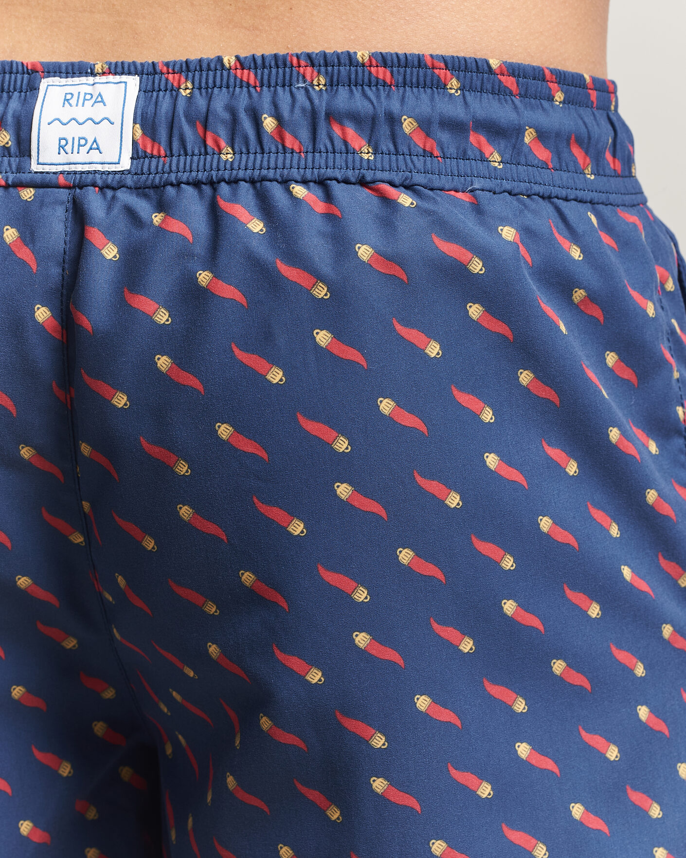 Herre | Badebukser | Ripa Ripa | Printed Swimshorts Blue