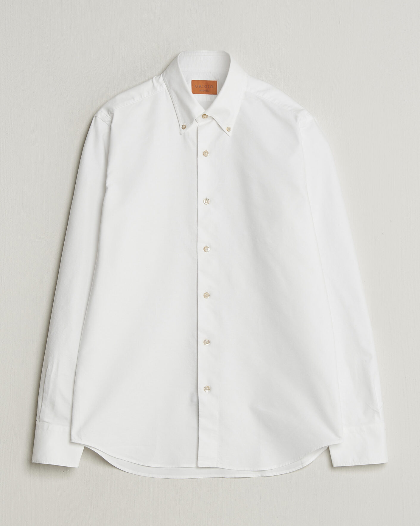 Herre | Skjorter | Grigio | Oxford Button Down Shirt White