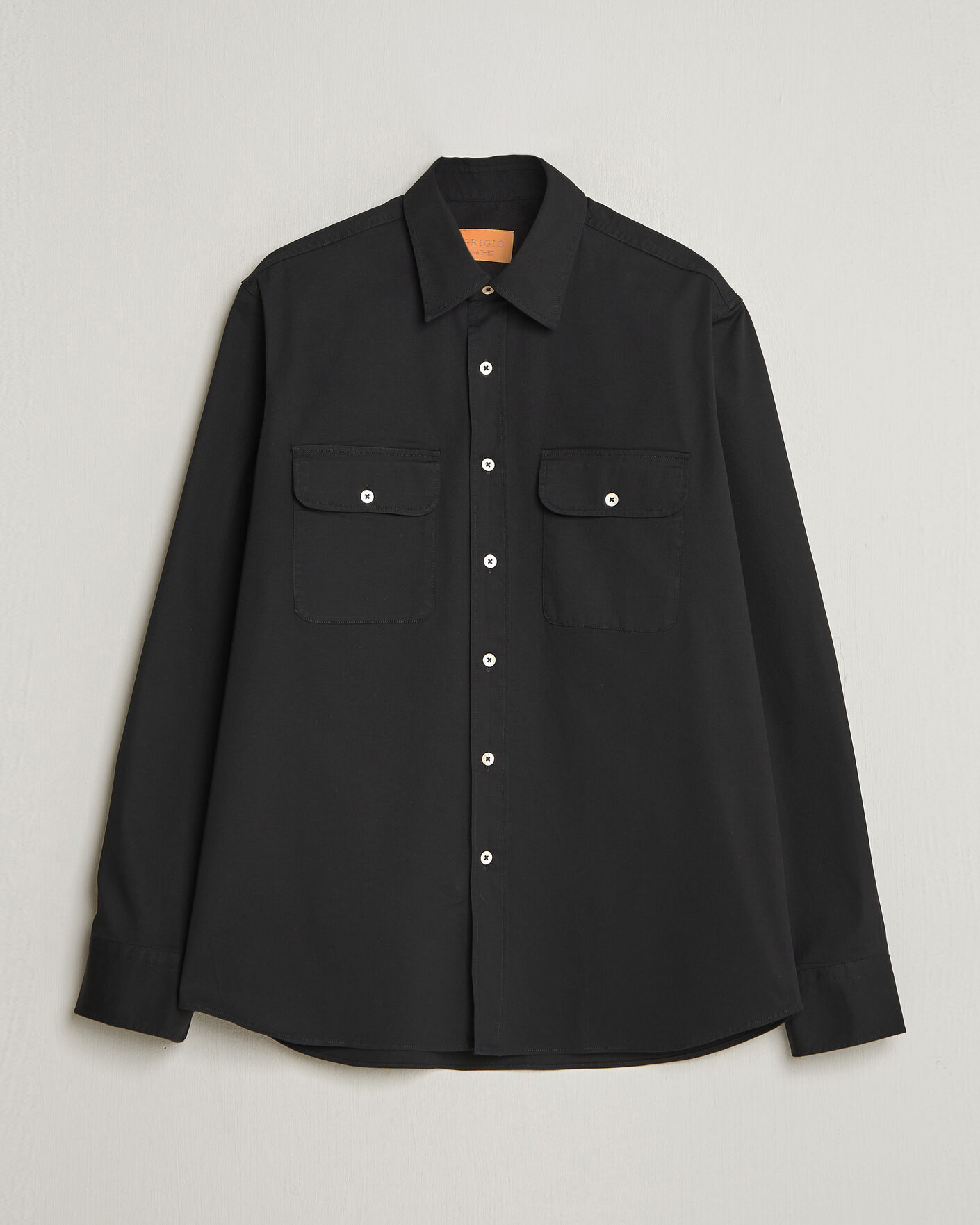 Herre | Skjorter | Grigio | Illinois Cotton Overshirt Black