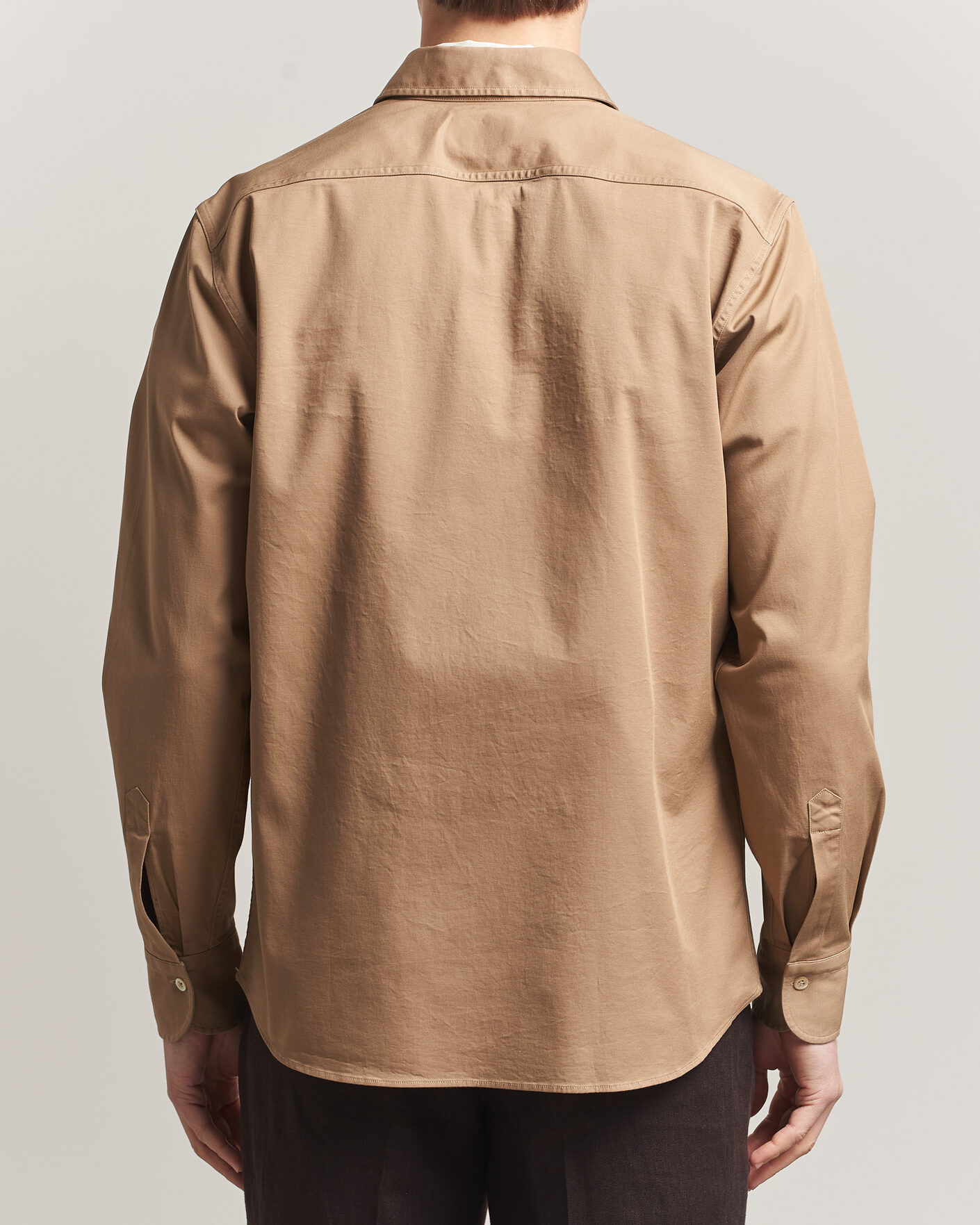 Herre | Skjorter | Grigio | Illinois Cotton Overshirt Khaki
