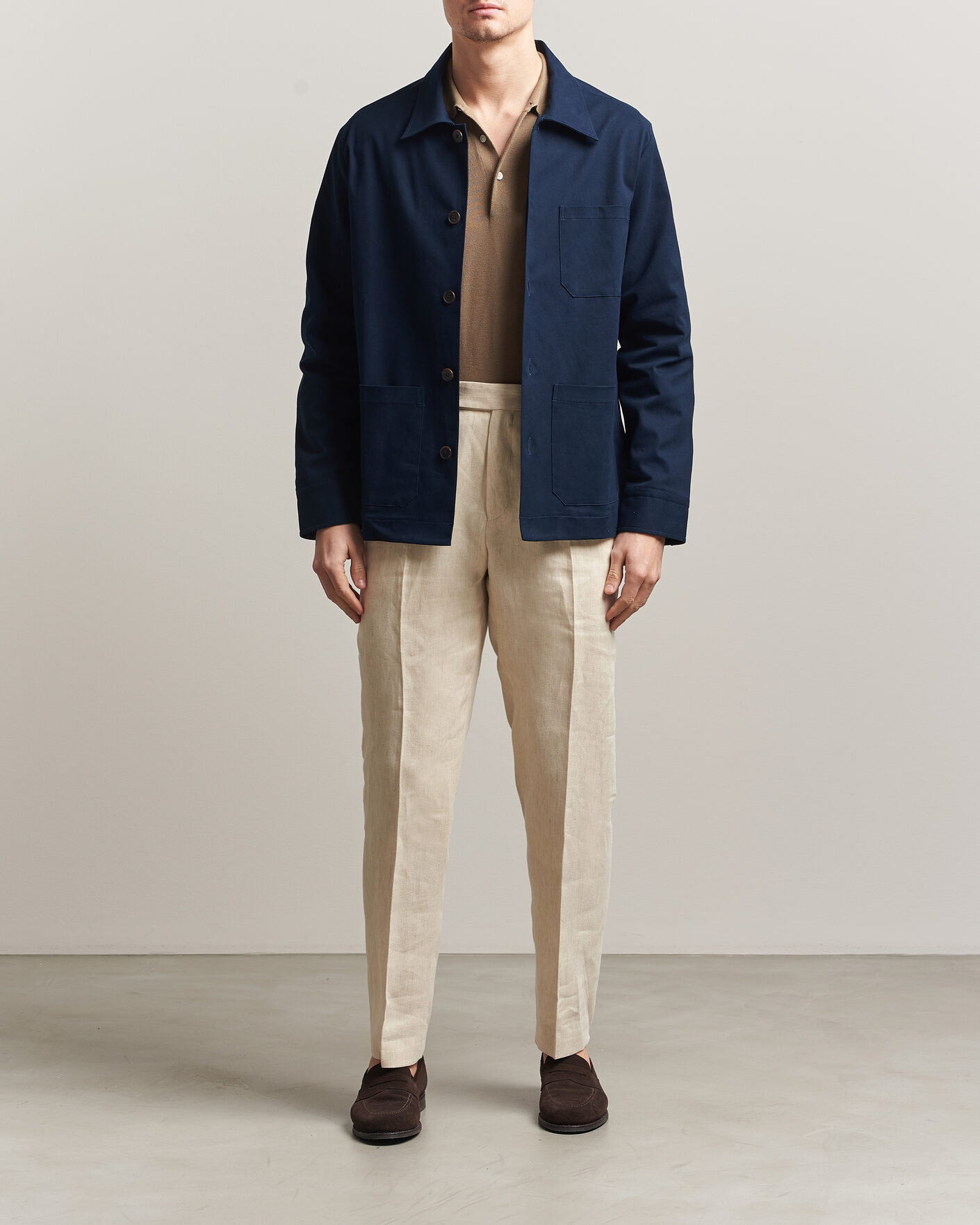 Herre | Jakker | Grigio | Cotton Chore Jacket Navy