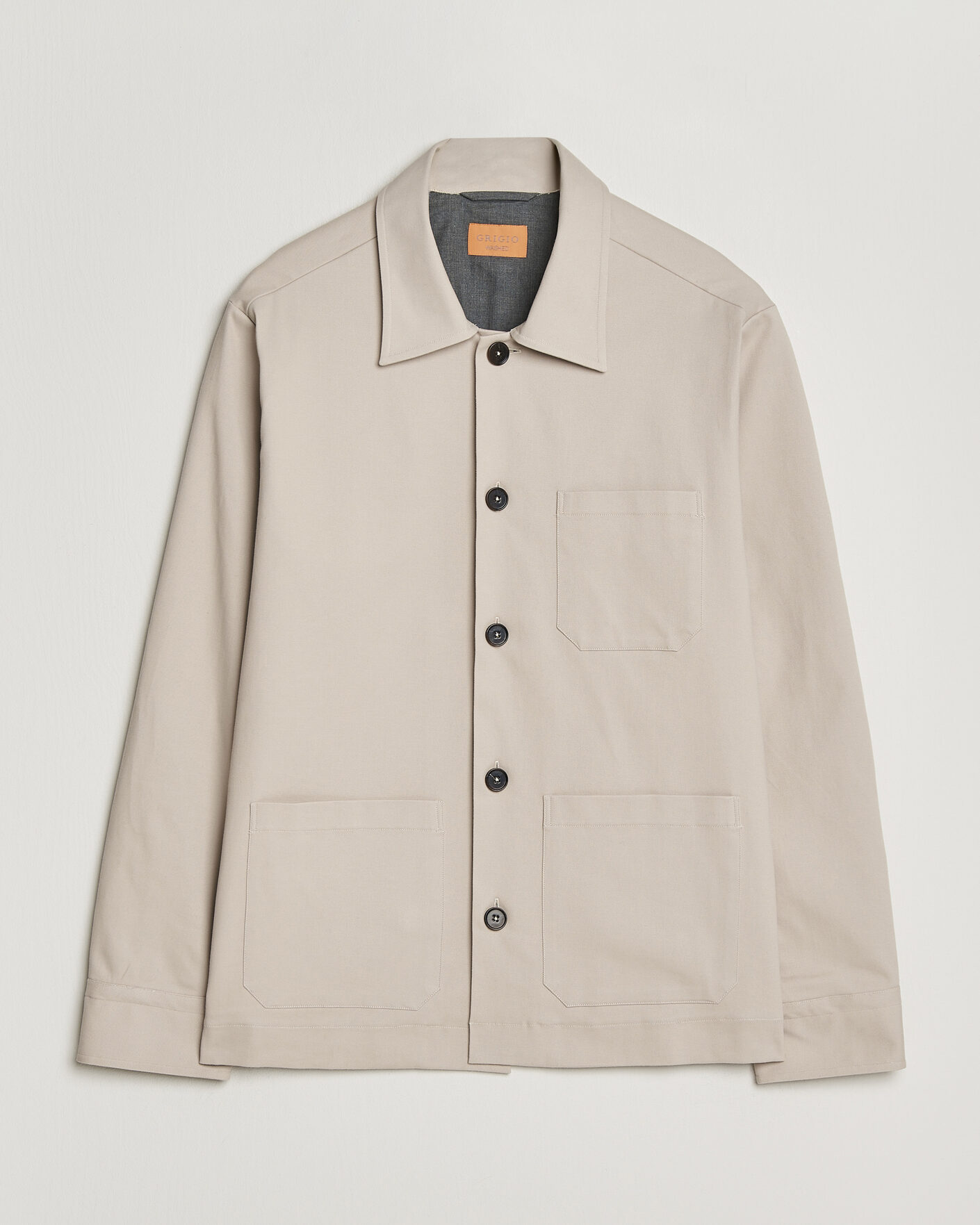 Herre | Jakker | Grigio | Cotton Chore Jacket Beige