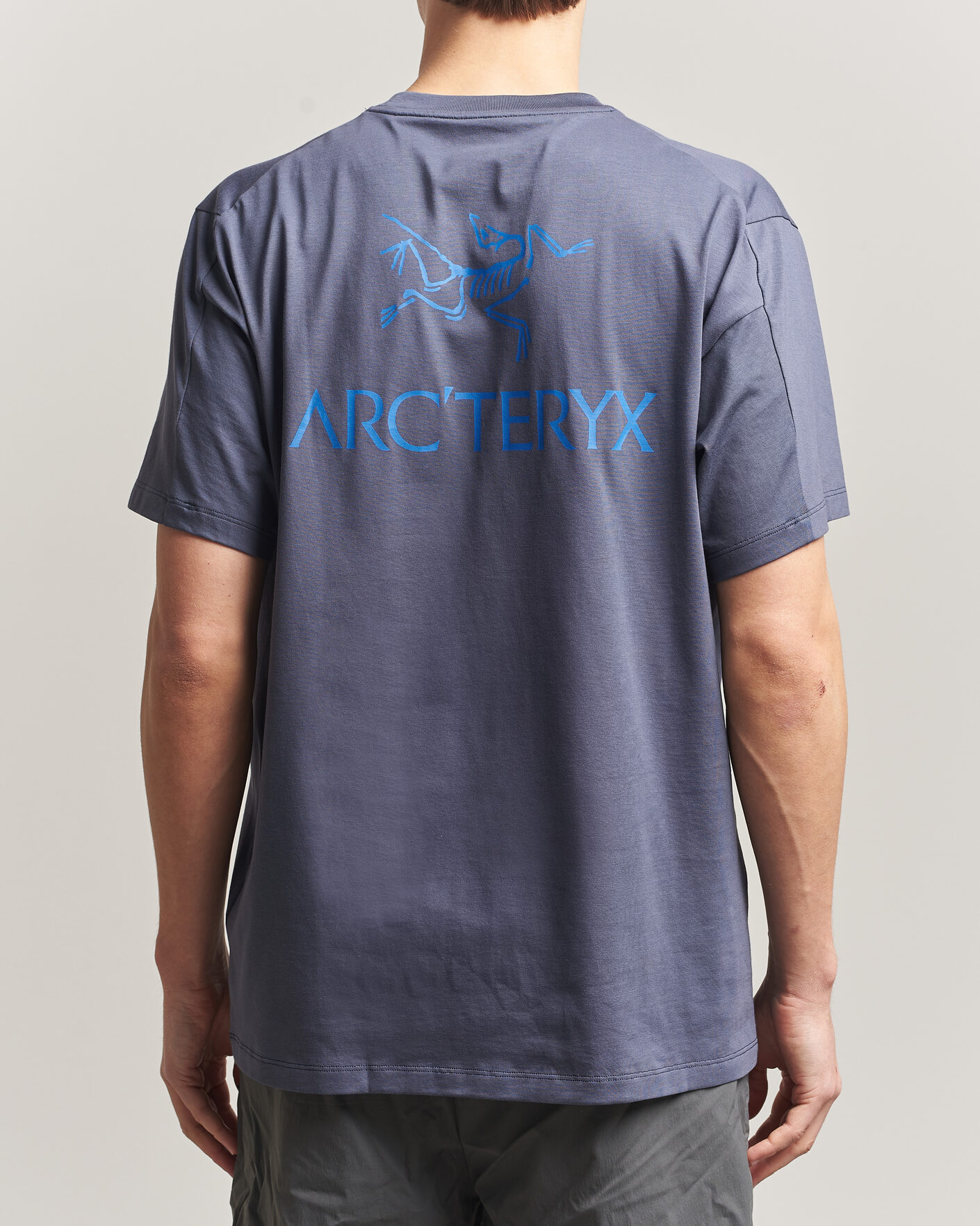 Herre | T-Shirts | Arc'teryx | Kragg Cotton Bird Word T-Shirt Dark Stratus
