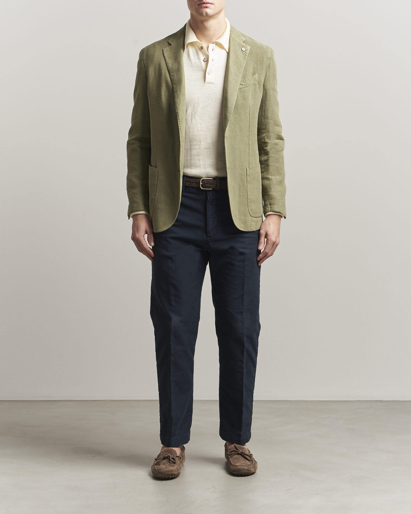 Herre | Blazere & jakker | L.B.M. 1911 | Jack Regular Fit Linen Blazer Olive