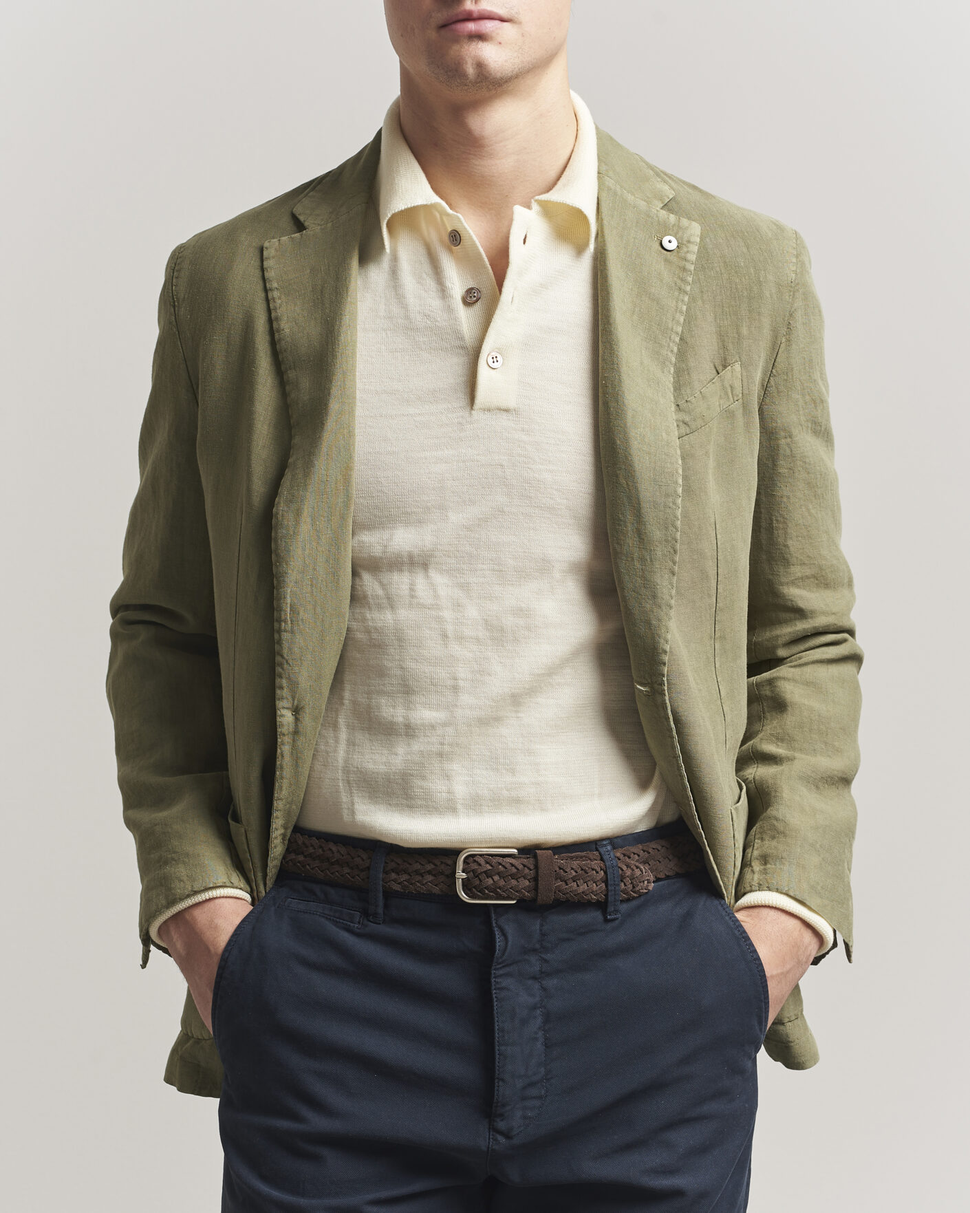 Herre | Blazere & jakker | L.B.M. 1911 | Jack Regular Fit Linen Blazer Olive