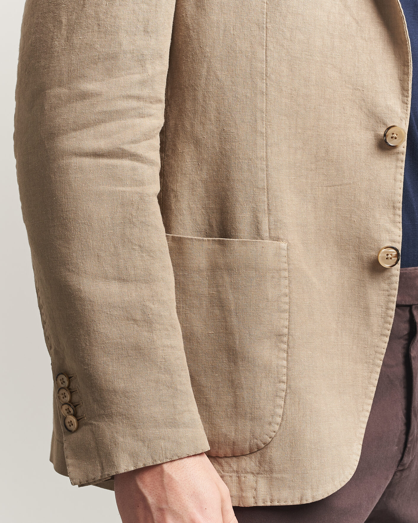 Herre | Blazere & jakker | L.B.M. 1911 | Jack Regular Fit Linen Blazer Taupe
