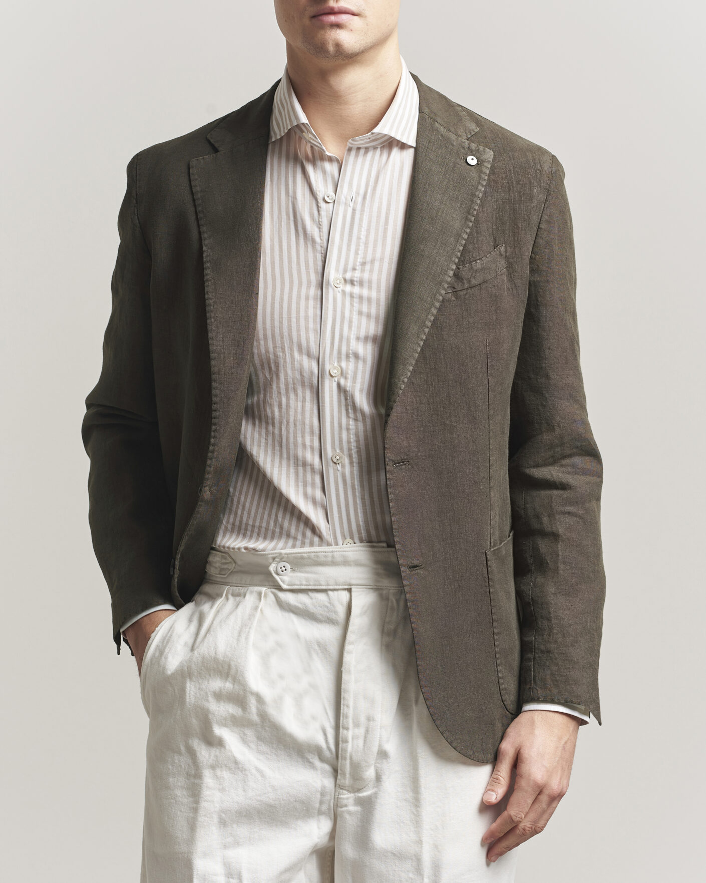 Herre | Blazere & jakker | L.B.M. 1911 | Jack Regular Fit Linen Blazer Brown