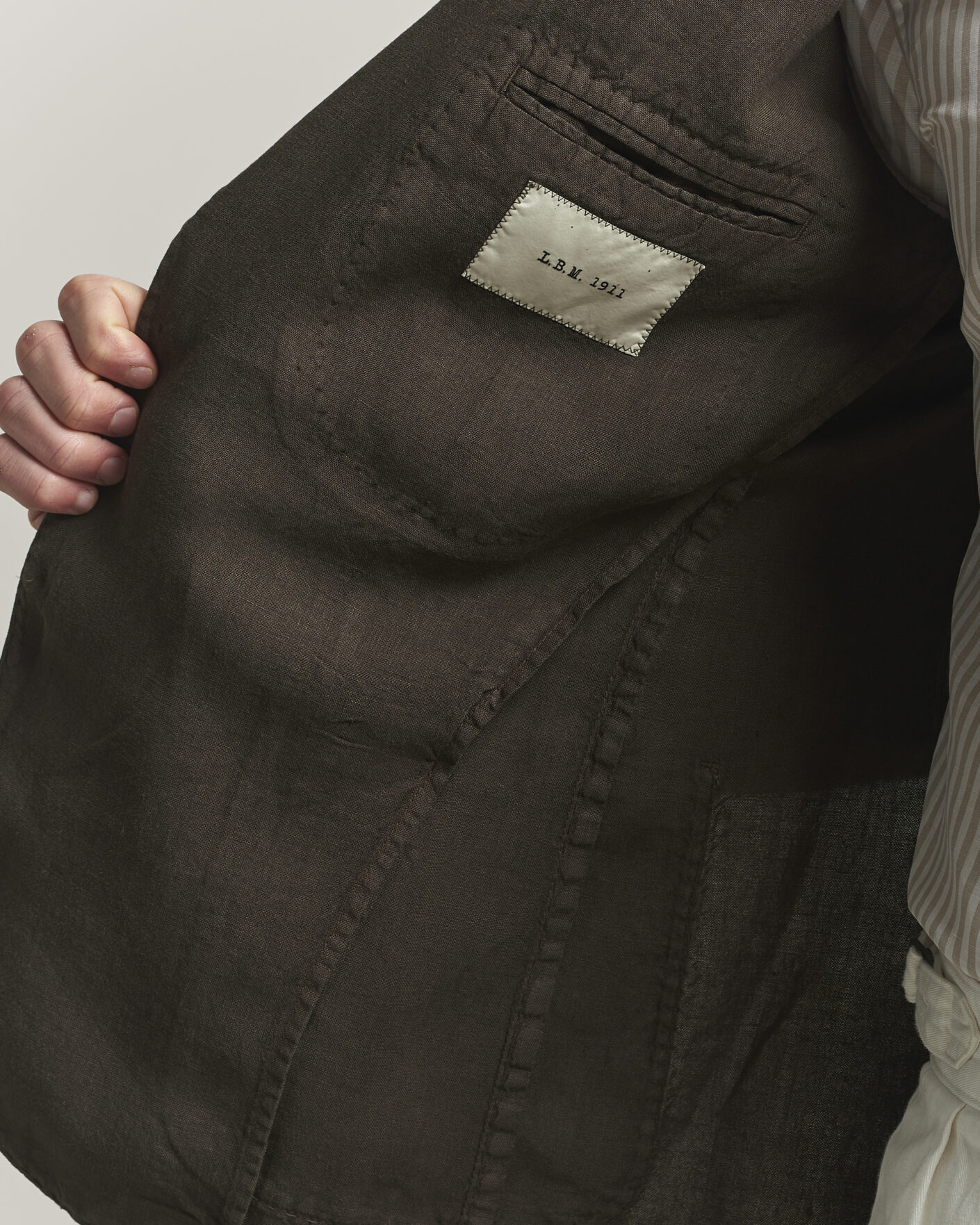 Herre | Blazere & jakker | L.B.M. 1911 | Jack Regular Fit Linen Blazer Brown
