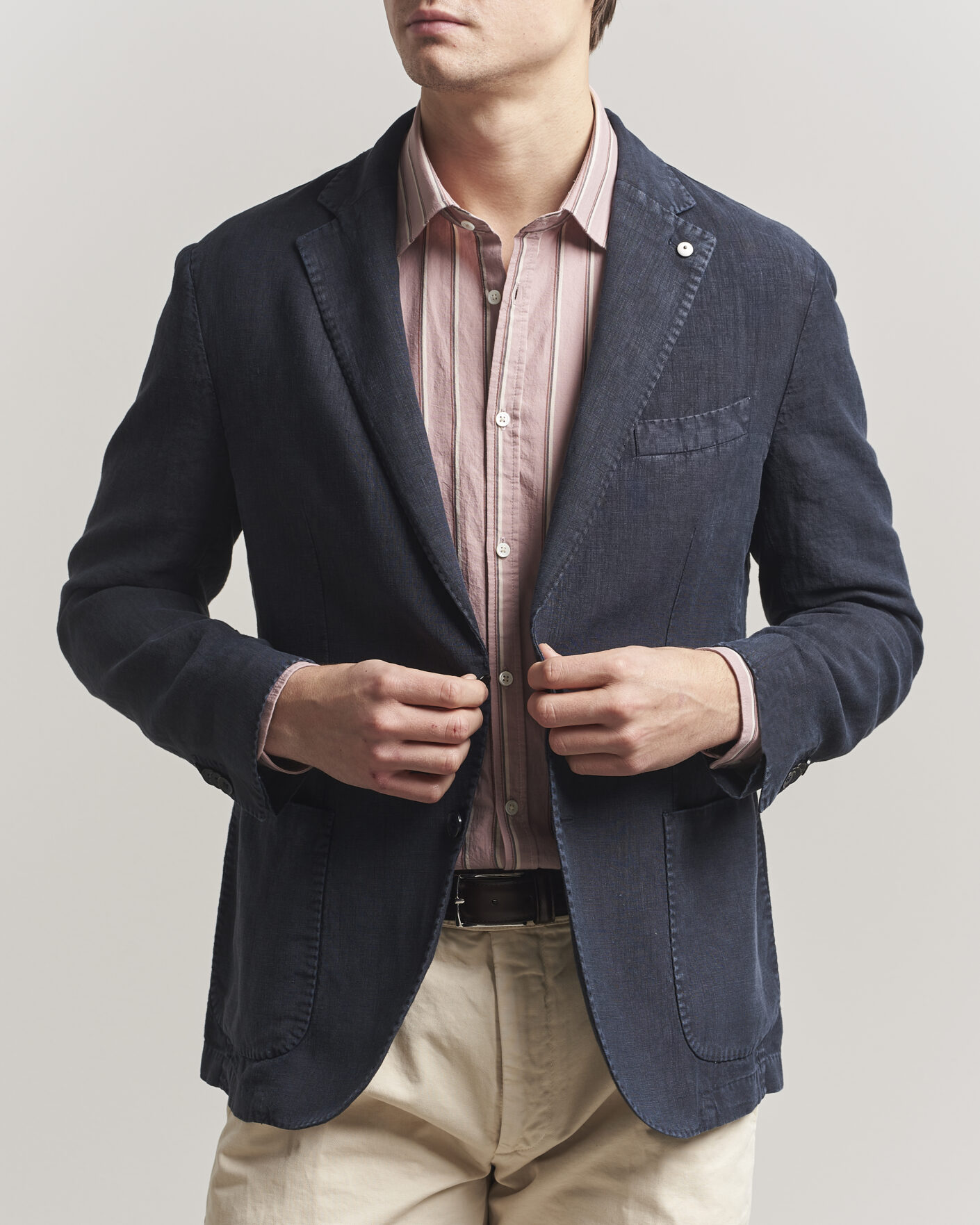 Herre | Blazere & jakker | L.B.M. 1911 | Jack Regular Fit Linen Blazer Navy