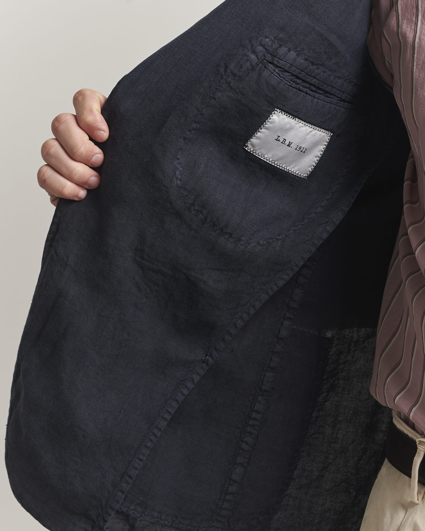 Herre | Blazere & jakker | L.B.M. 1911 | Jack Regular Fit Linen Blazer Navy