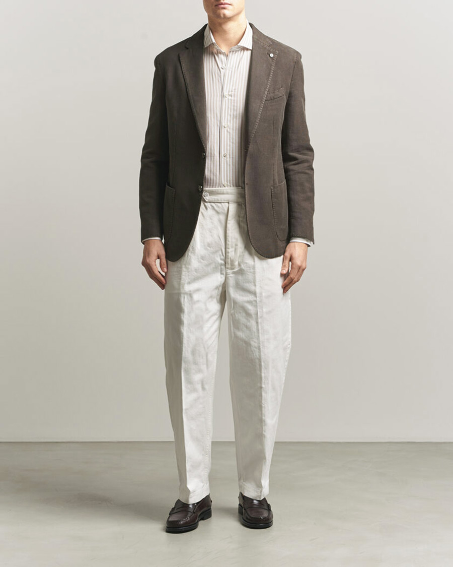 Herre | Blazere & jakker | L.B.M. 1911 | Jack Regular Fit Structured Cotton Blazer Brown