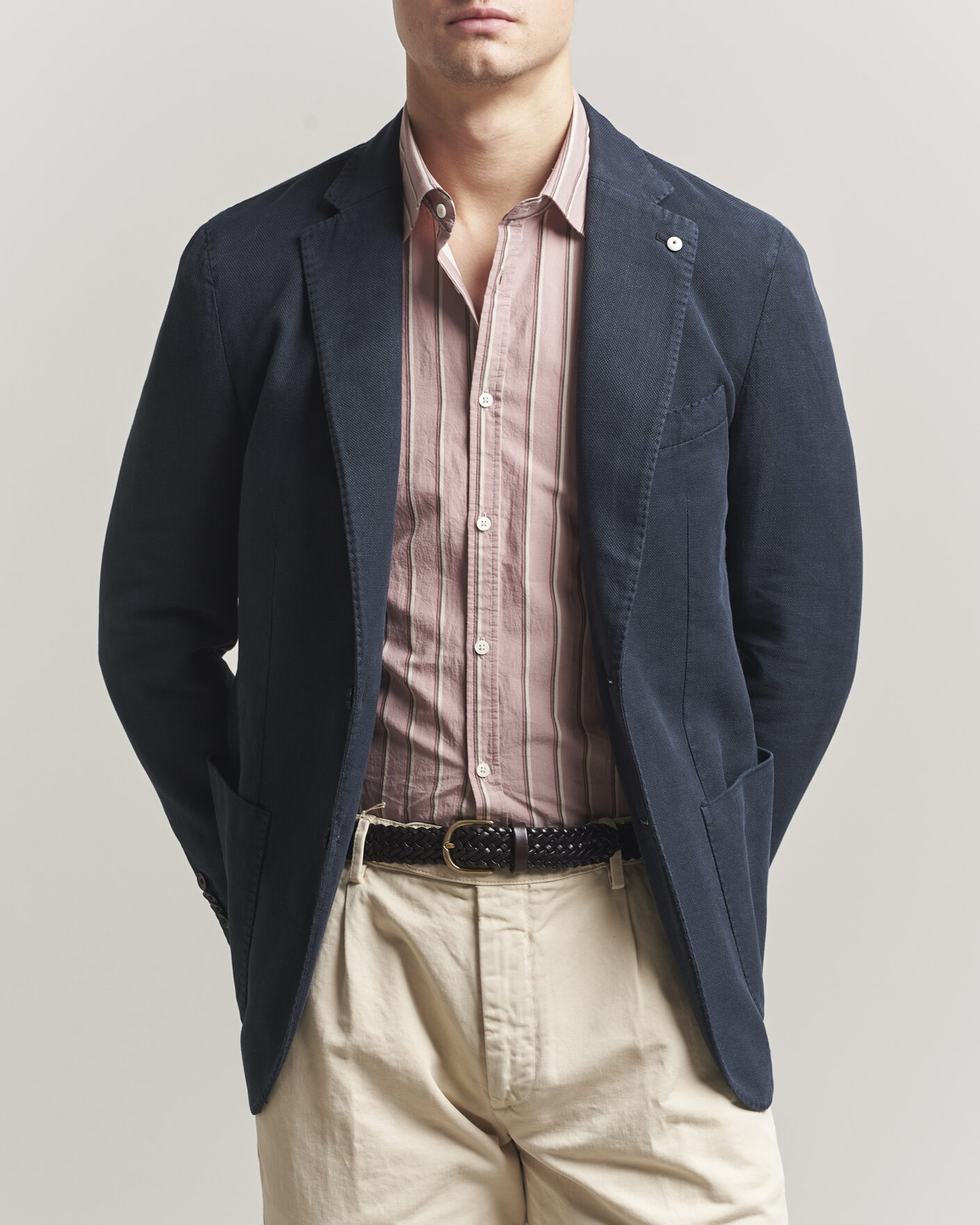 Herre | Blazere & jakker | L.B.M. 1911 | Jack Regular Fit Structured Cotton Blazer Navy