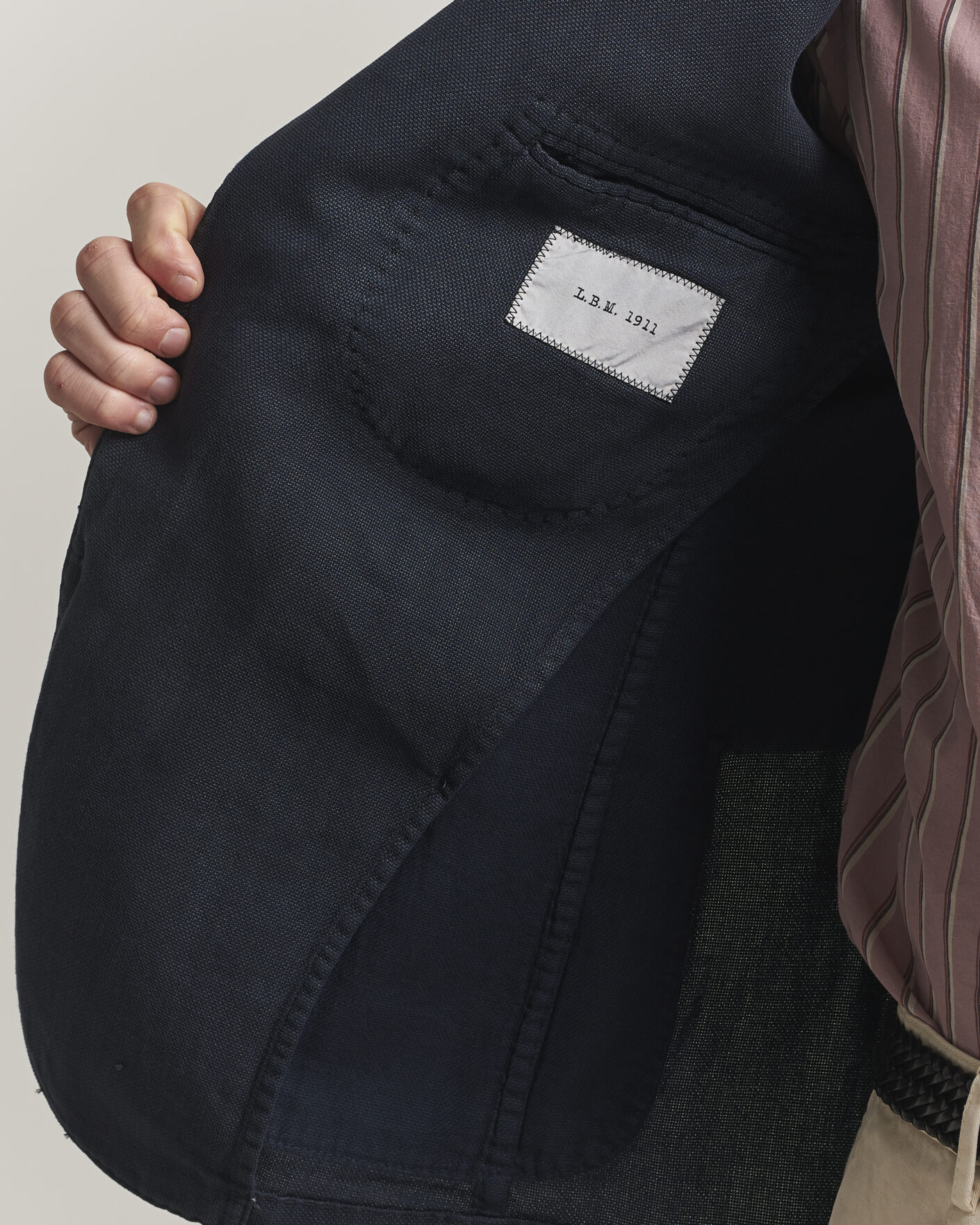 Herre | Blazere & jakker | L.B.M. 1911 | Jack Regular Fit Structured Cotton Blazer Navy