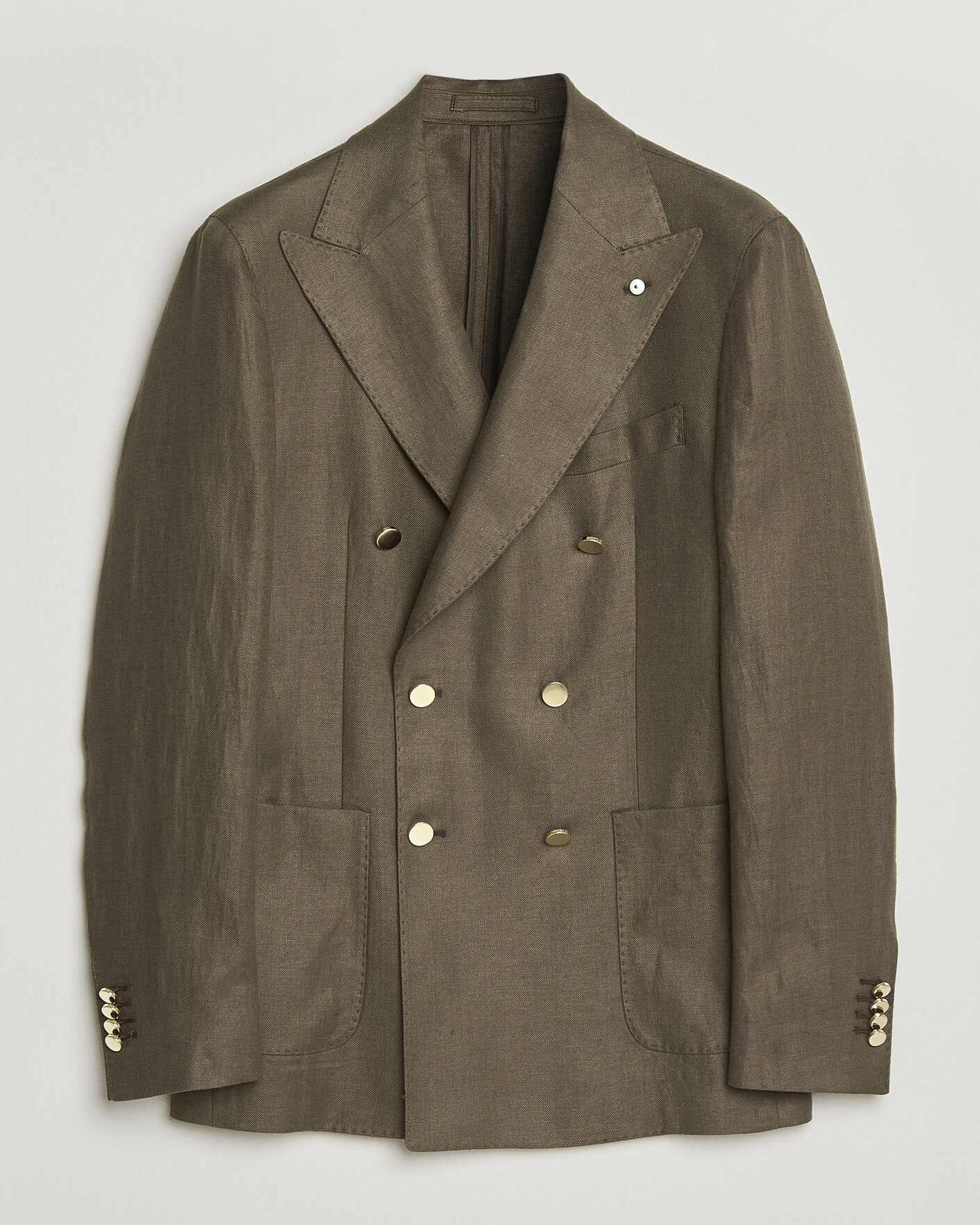 Herre | Blazere & jakker | L.B.M. 1911 | Tom Regular DB Linen Blazer Olive
