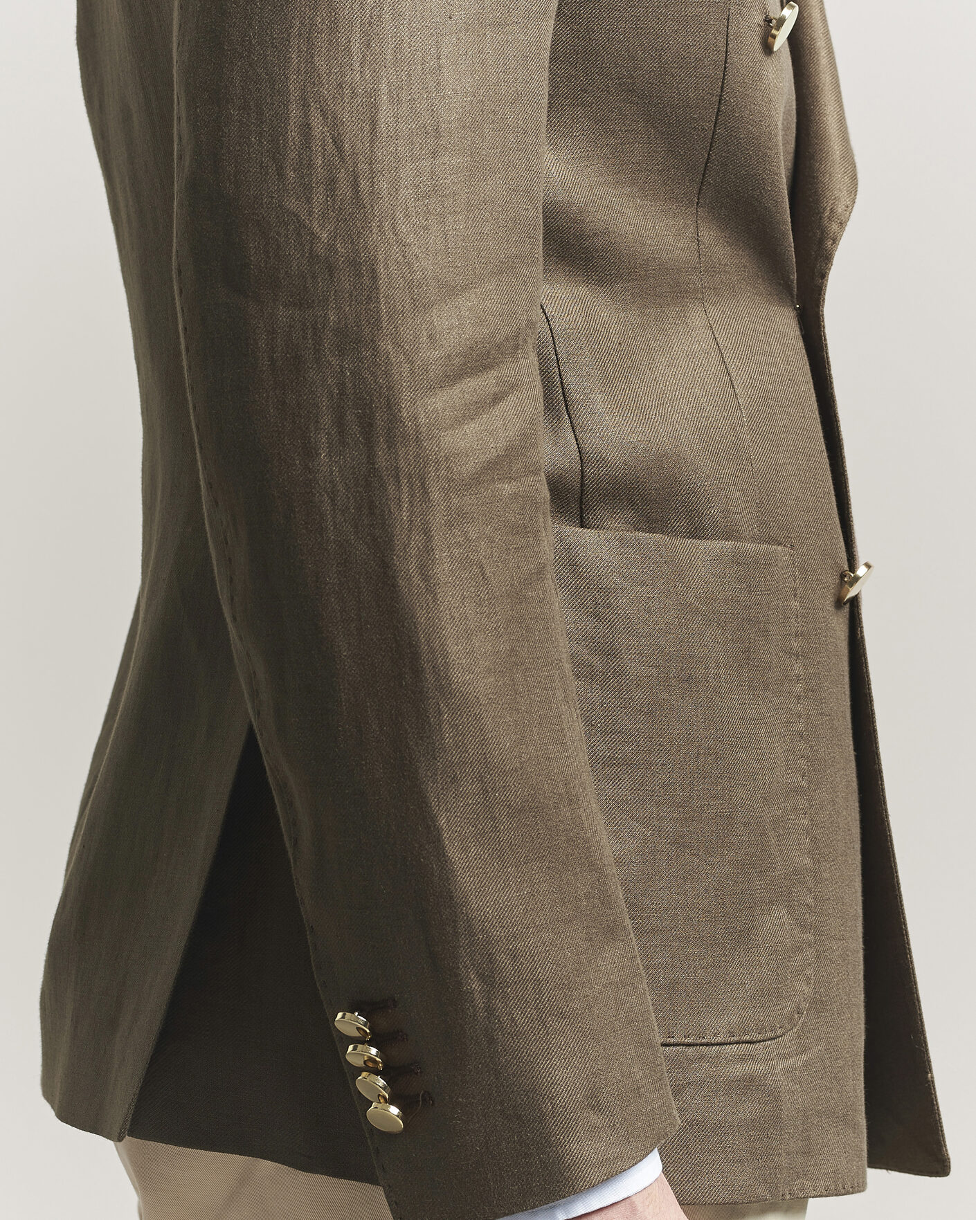 Herre | Blazere & jakker | L.B.M. 1911 | Tom Regular DB Linen Blazer Olive