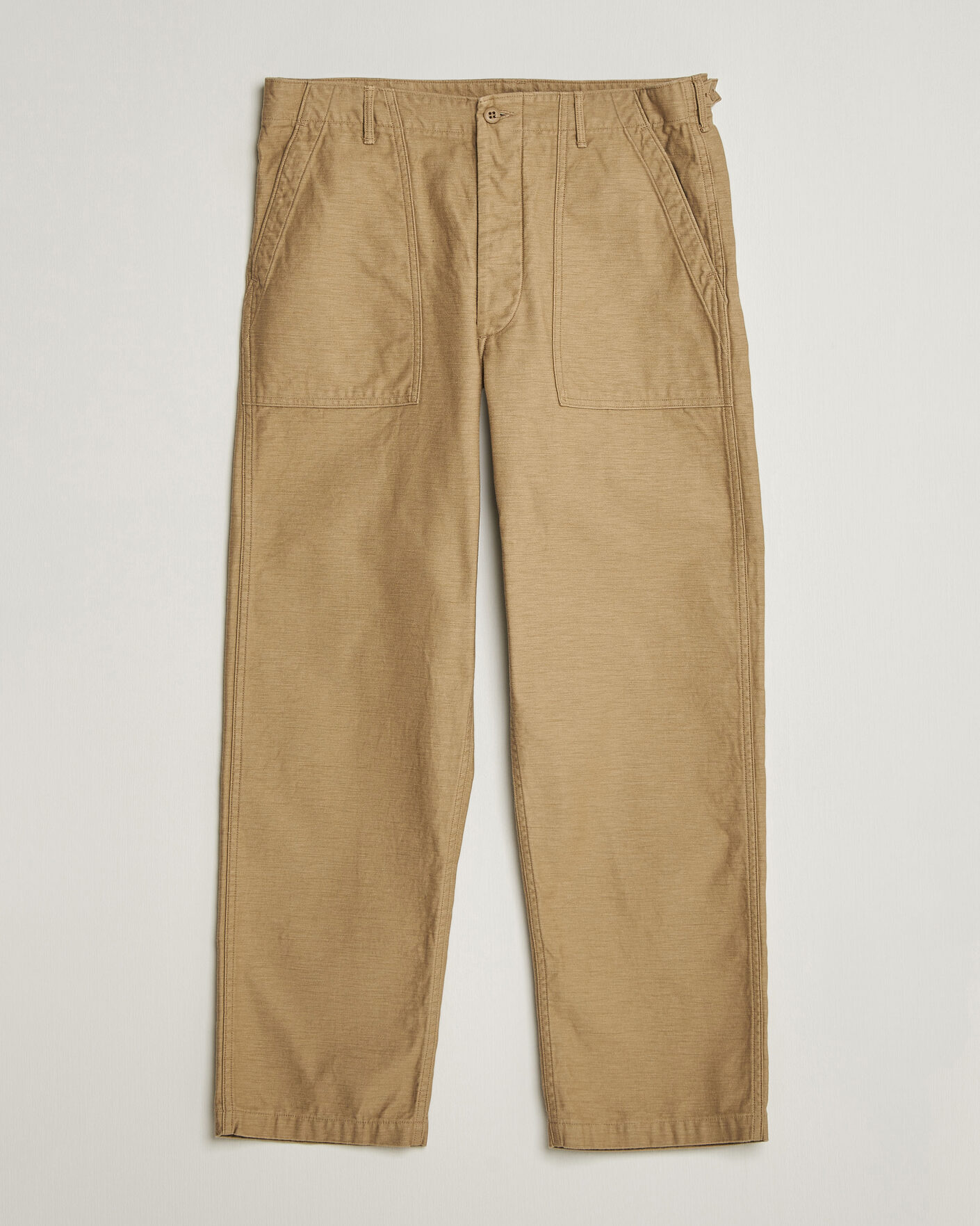 Herre | Bukser | orSlow | Regular Fit Original Sateen Fatigue Pants Sand Beige