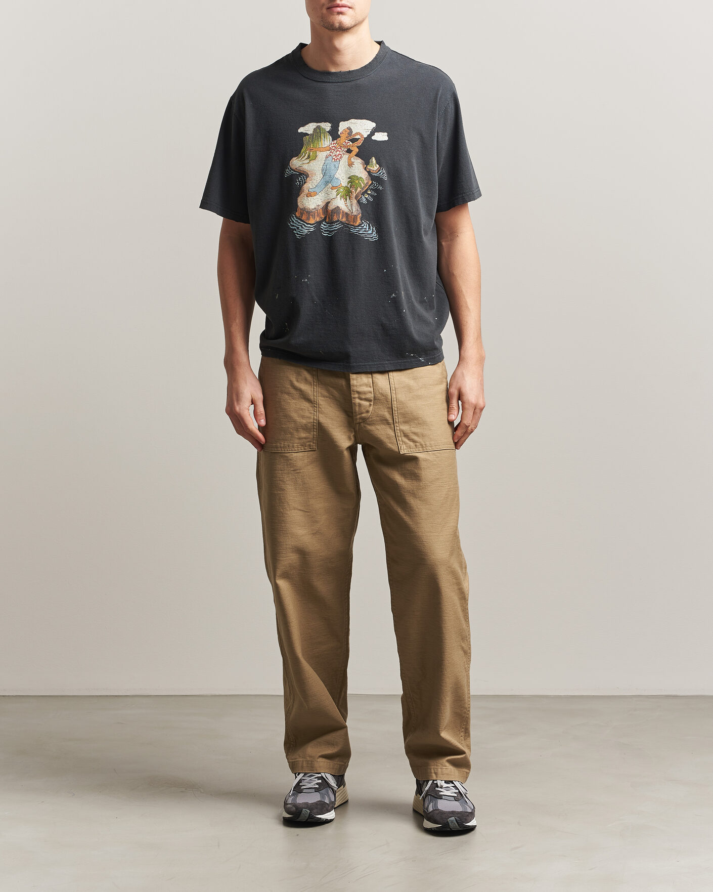 Herre | Bukser | orSlow | Regular Fit Original Sateen Fatigue Pants Sand Beige