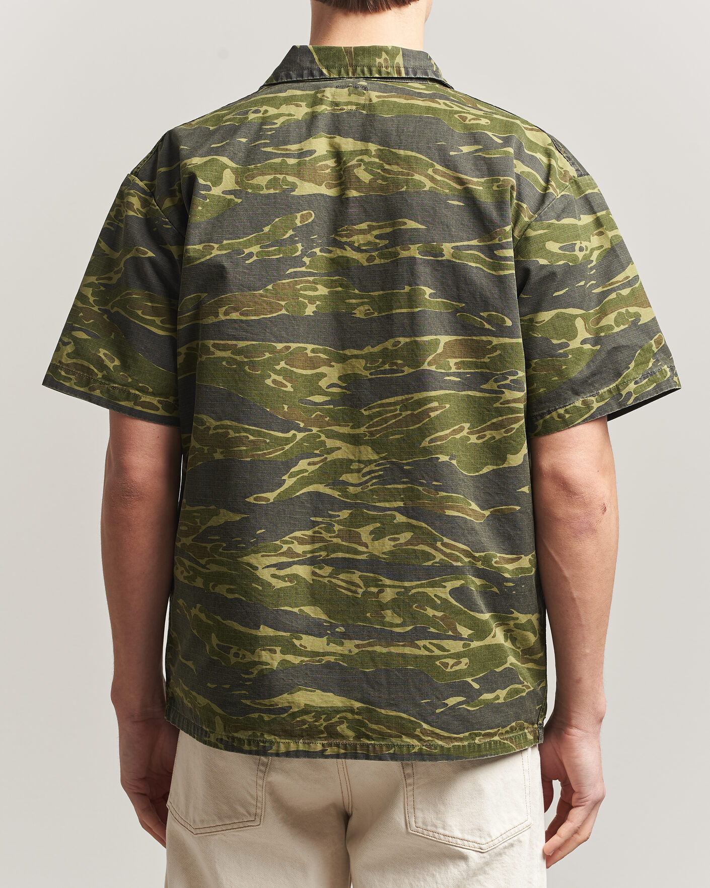 Herre | Skjorter | orSlow | Short Sleeve Utility Shirt Tiger Camo