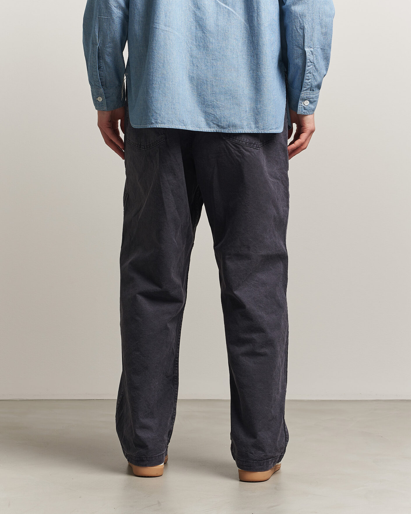 Herre | Bukser | orSlow | Summer Fatigue Pants Washed Black