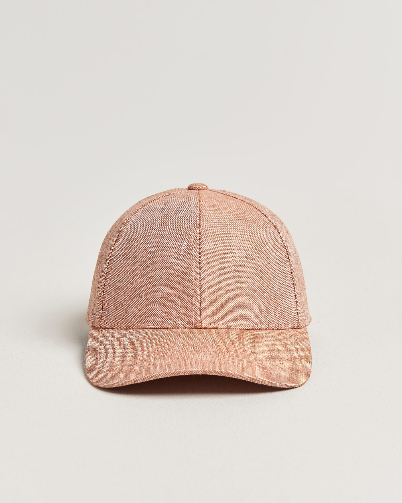 Herre | Hatte & kasketter | Varsity Headwear | Linen Baseball Cap Pale Rust