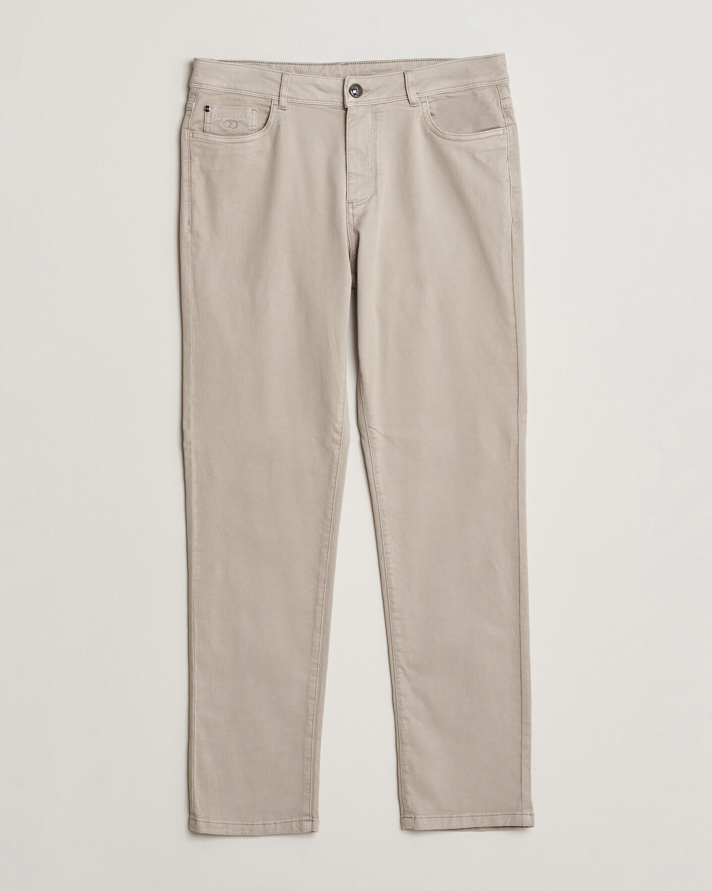 Herre | Bukser | Oscar Jacobson | Slim Fit 5-Pocket Chino  Beige