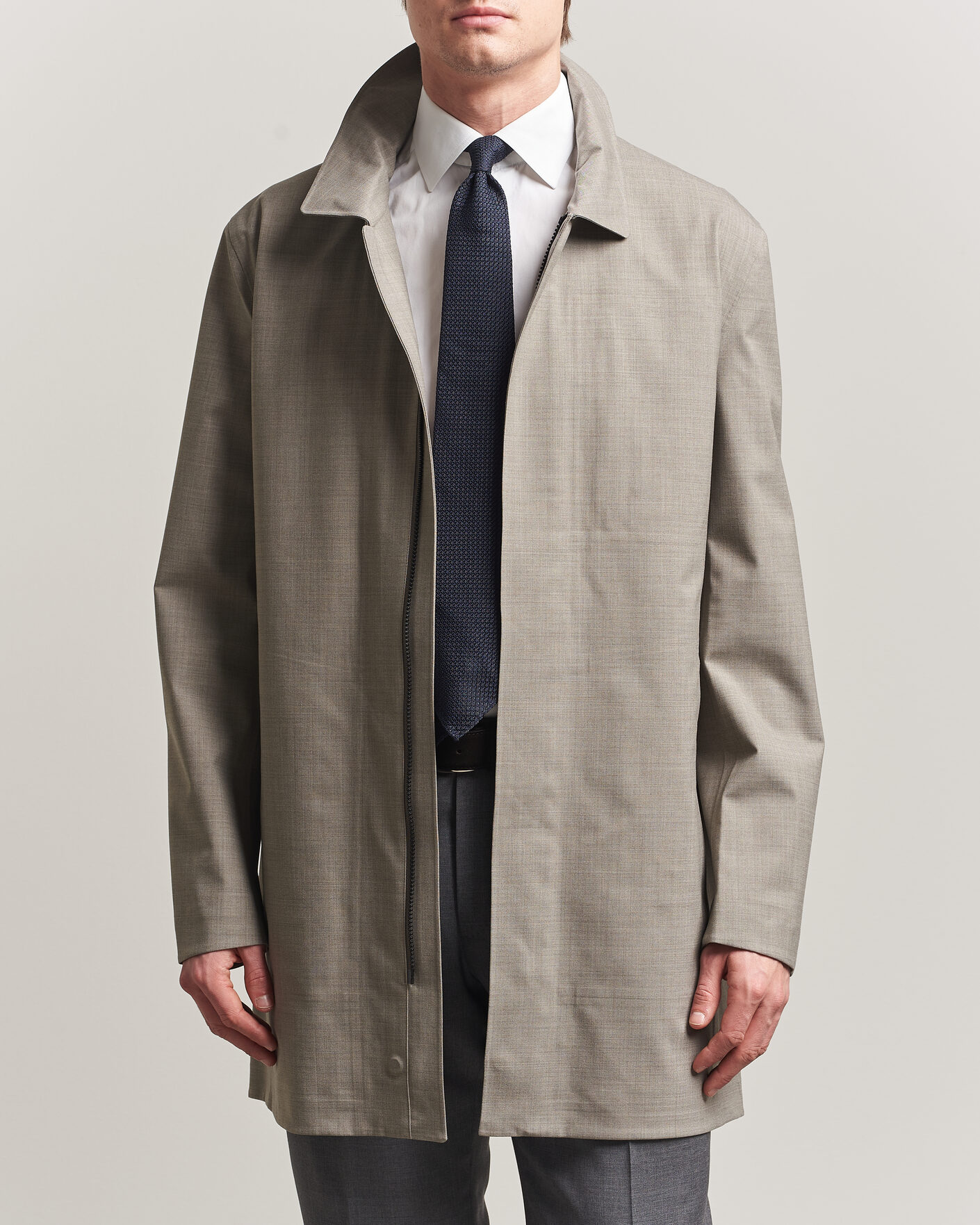 Herre | Jakker | UBR | Sky Fall Savile Wool Waterproof Coat Sand