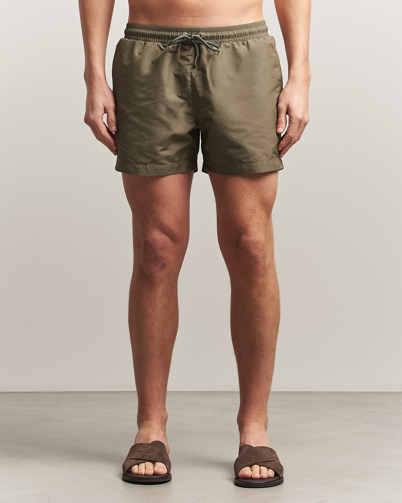 Herre | Badebukser | Orlebar Brown | Jack Solid Drawstring Swim Shorts Herbal Green